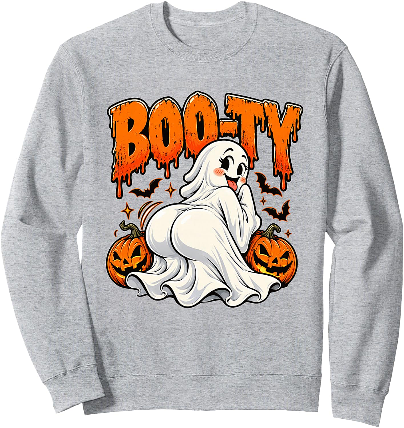  Funny Booty Ghost Halloween Sweatshirt Spooky Season Tee