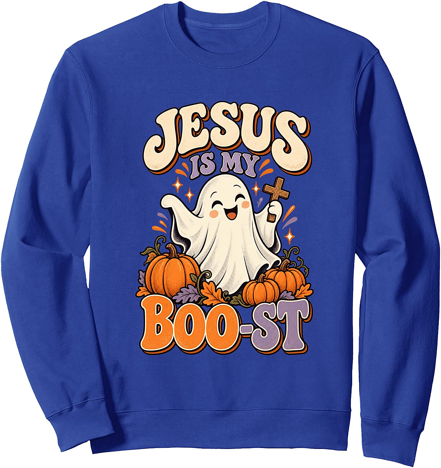  Jesus Is My Boo-st Halloween Sweatshirt Christian Ghost Tee