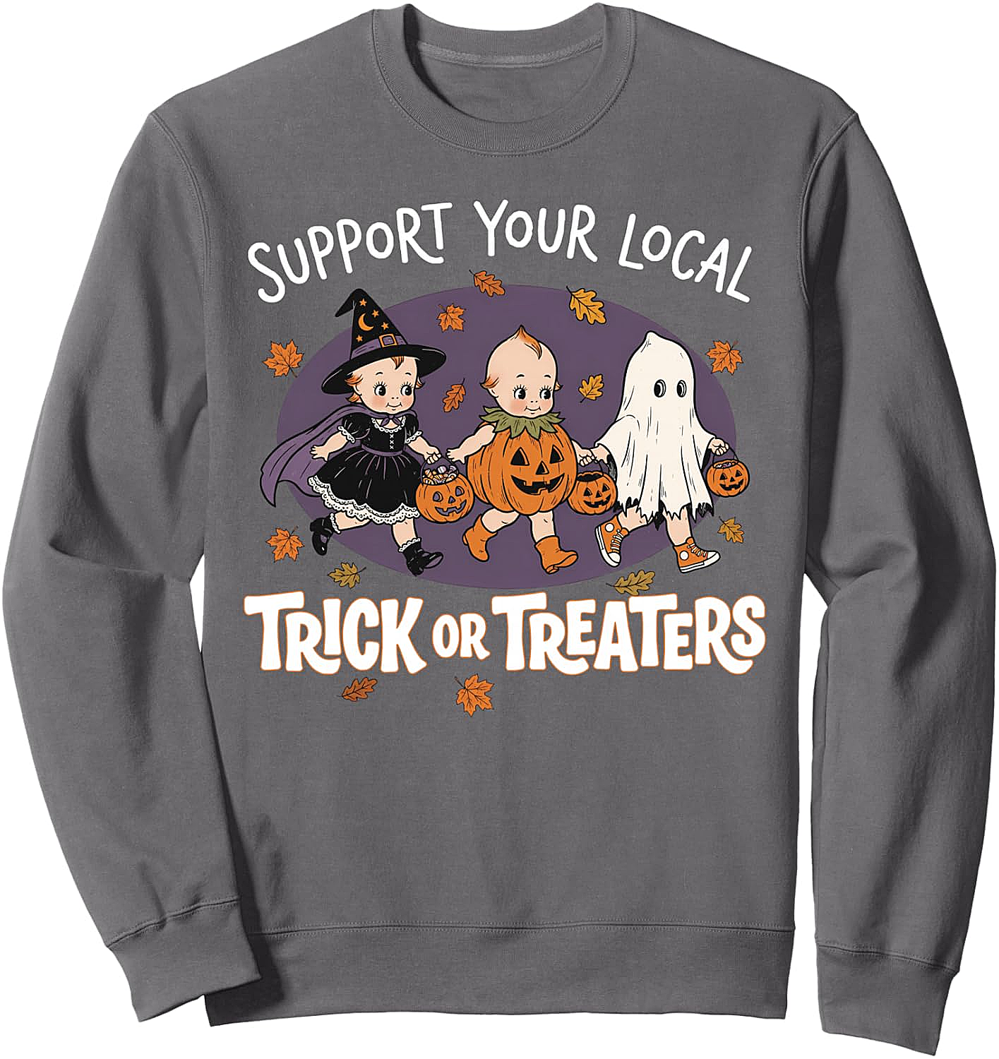 Vintage 90s Retro Trick or Treaters Halloween Sweatshirt