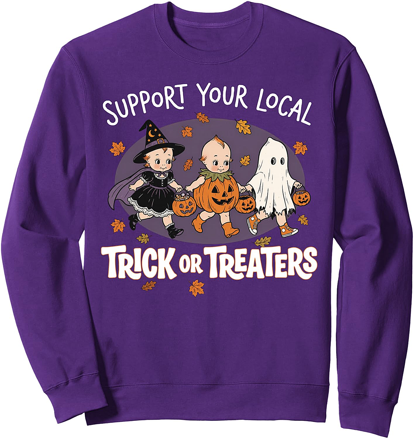 Vintage 90s Retro Trick or Treaters Halloween Sweatshirt