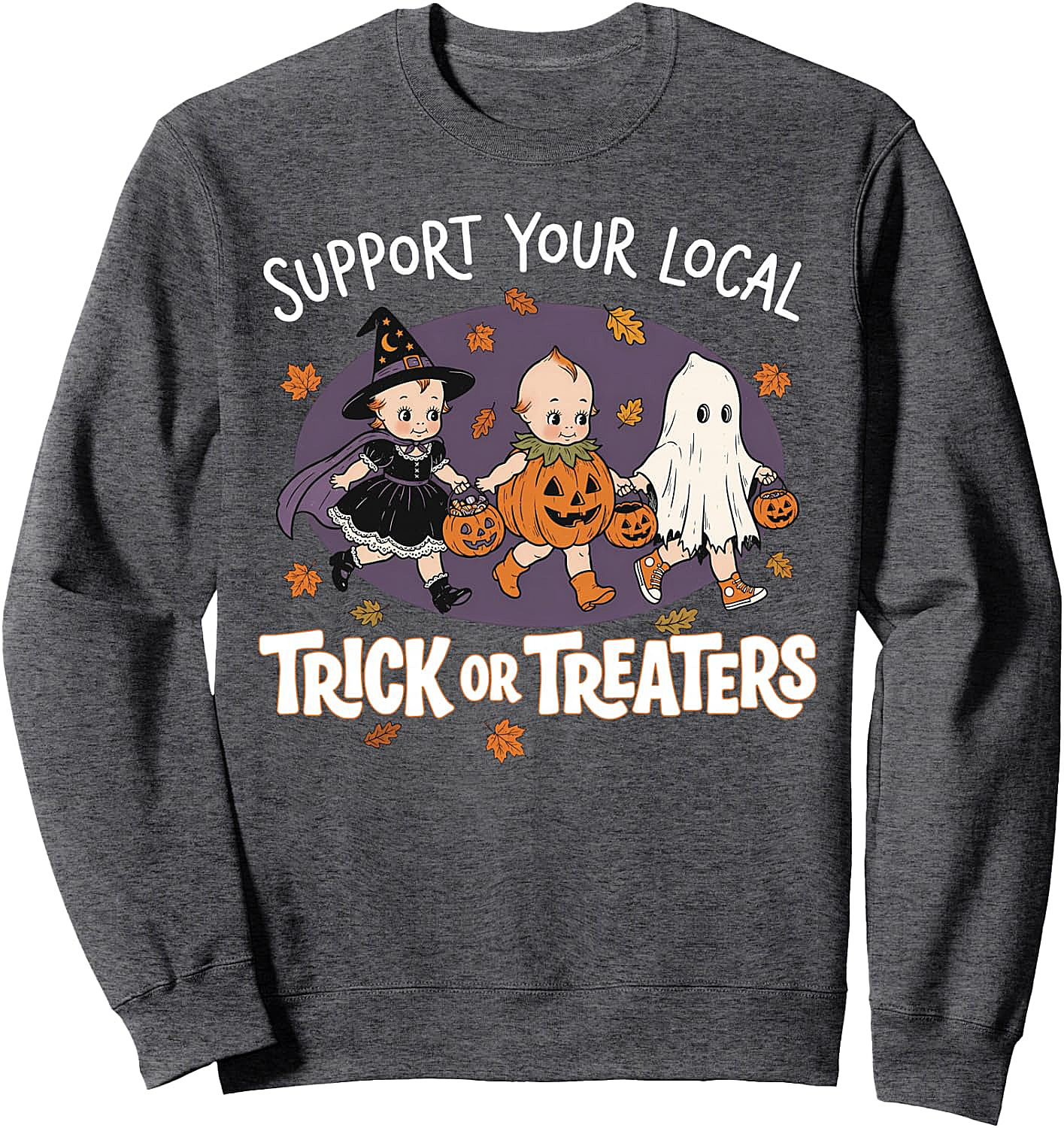 Vintage 90s Retro Trick or Treaters Halloween Sweatshirt