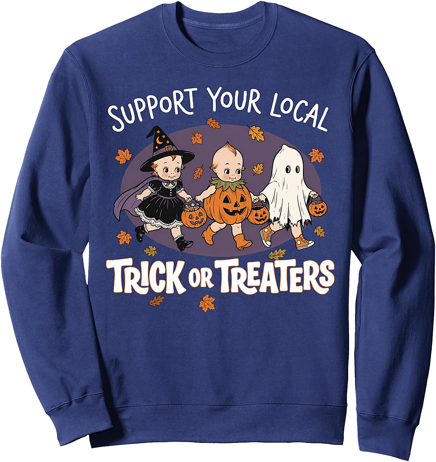 Vintage 90s Retro Trick or Treaters Halloween Sweatshirt