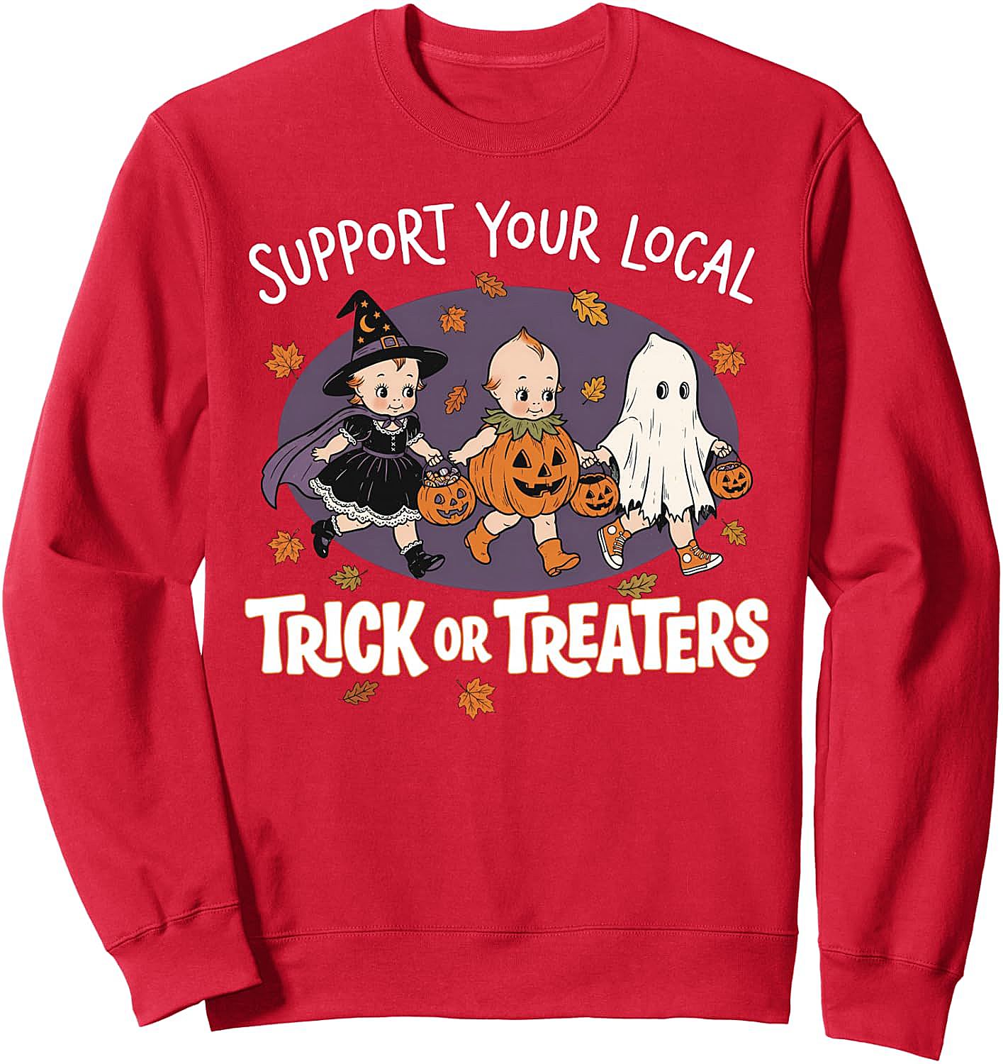 Vintage 90s Retro Trick or Treaters Halloween Sweatshirt