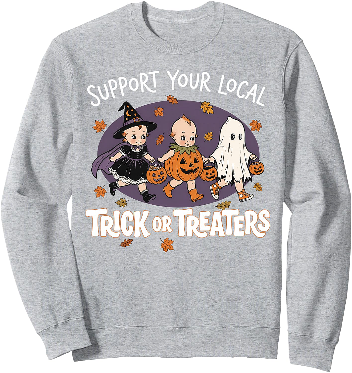 Vintage 90s Retro Trick or Treaters Halloween Sweatshirt