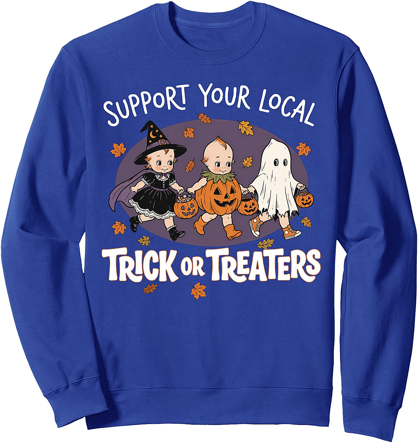 Vintage 90s Retro Trick or Treaters Halloween Sweatshirt
