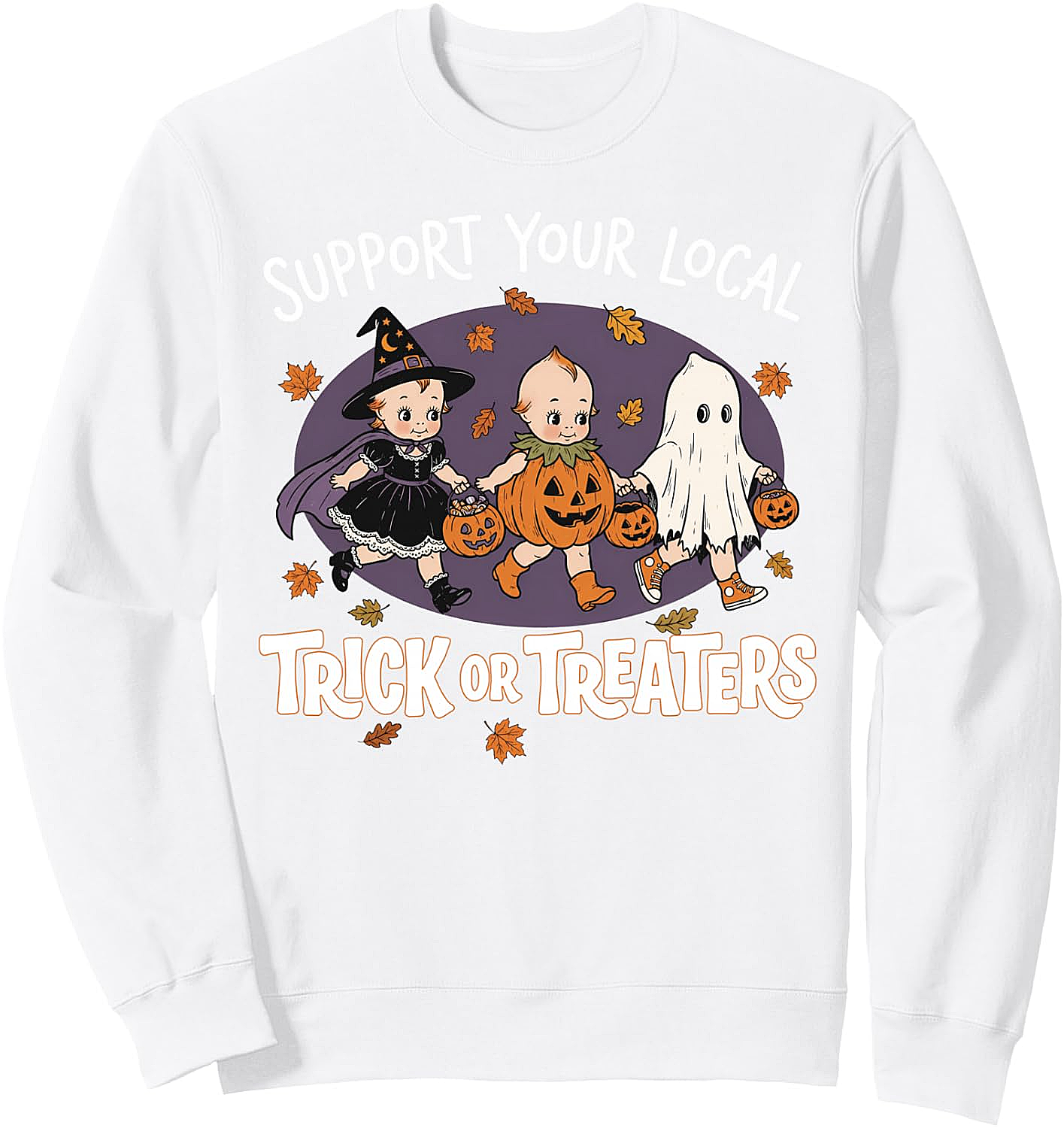 Vintage 90s Retro Trick or Treaters Halloween Sweatshirt