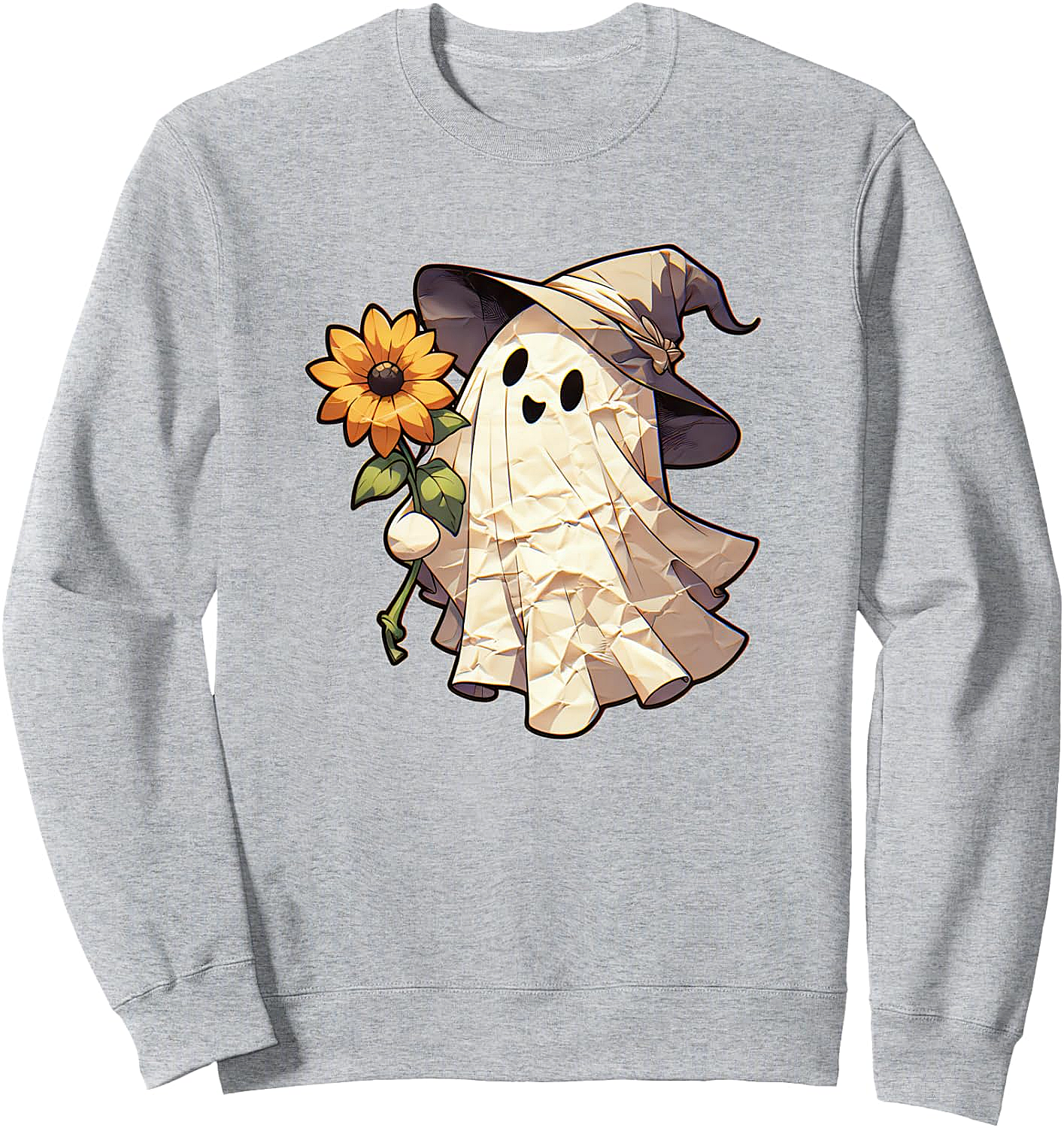  Paper Ghost Sunflower Sweatshirt Cozy & Cute Fall