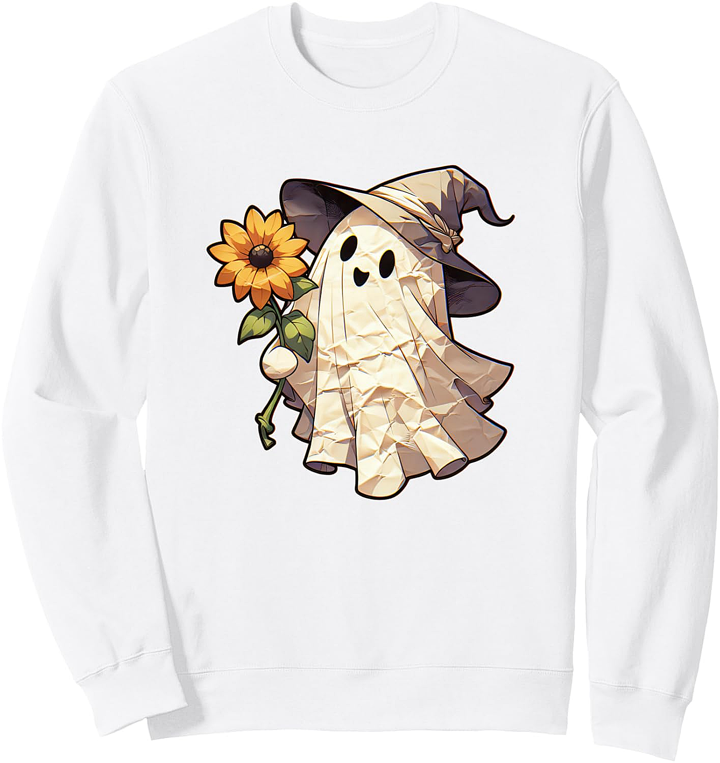  Paper Ghost Sunflower Sweatshirt Cozy & Cute Fall