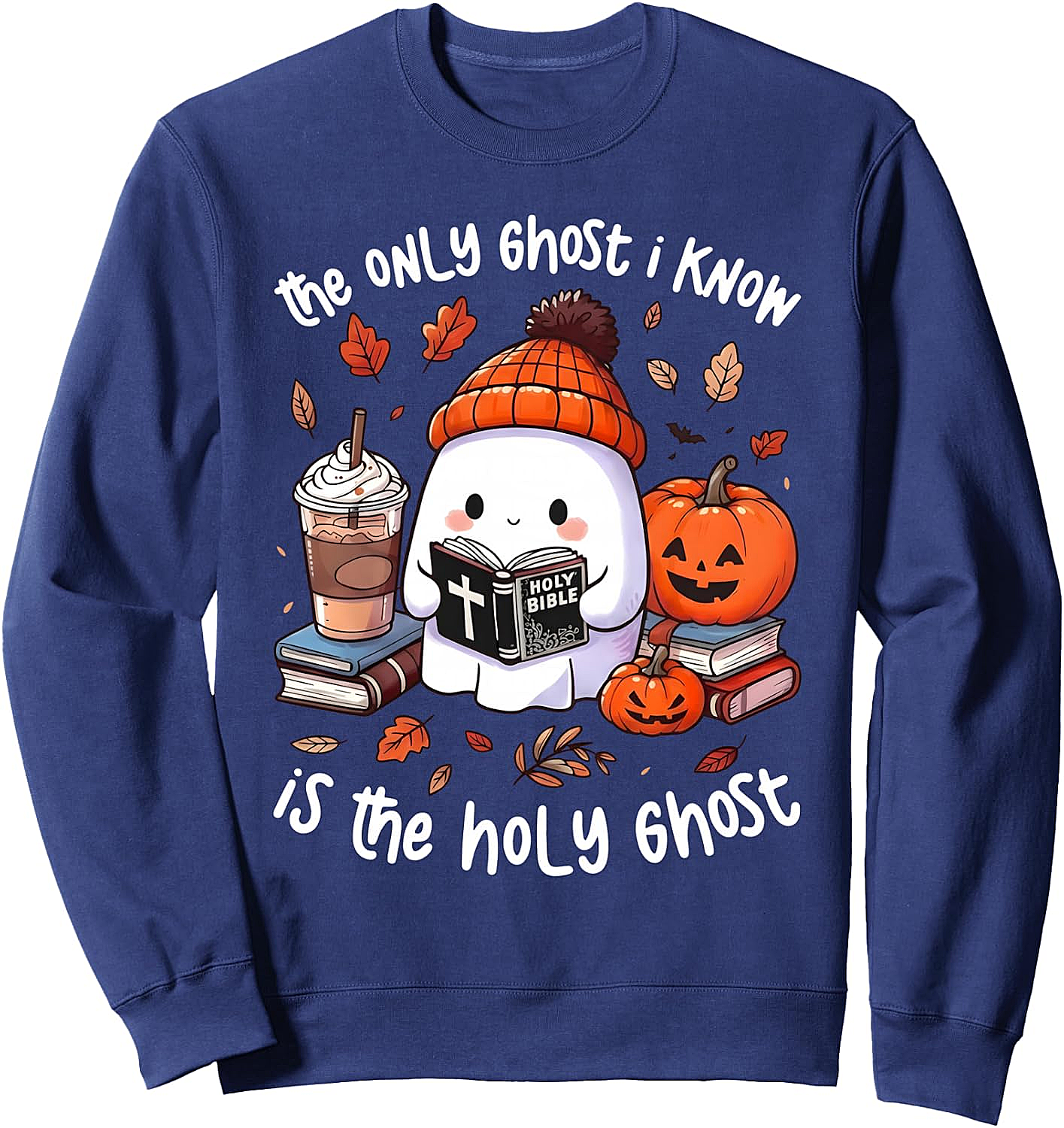 Holy Ghost Halloween Christian Fall Sweatshirt