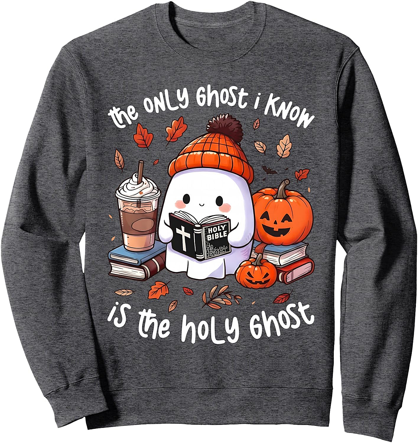 Holy Ghost Halloween Christian Fall Sweatshirt