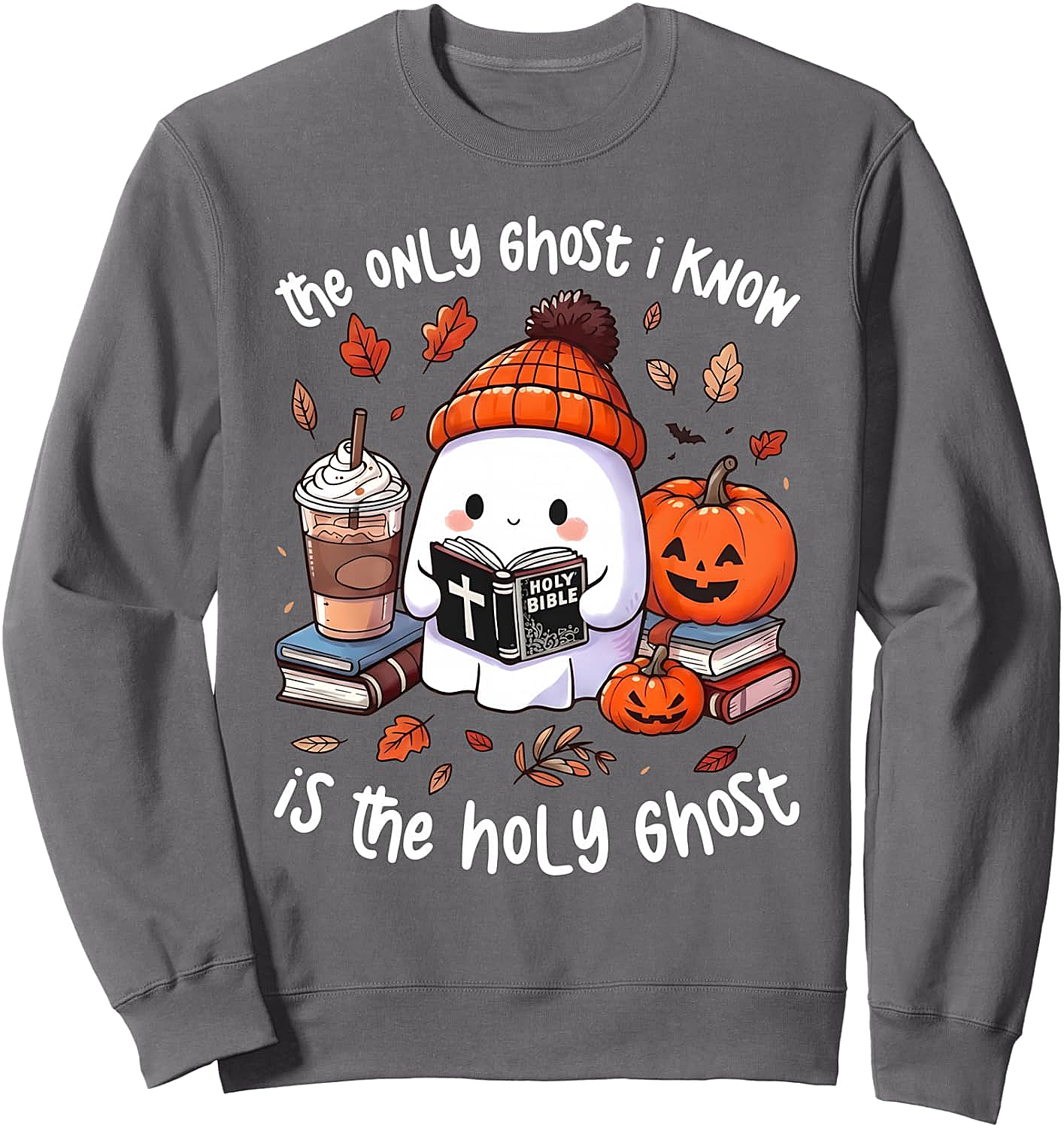 Holy Ghost Halloween Christian Fall Sweatshirt