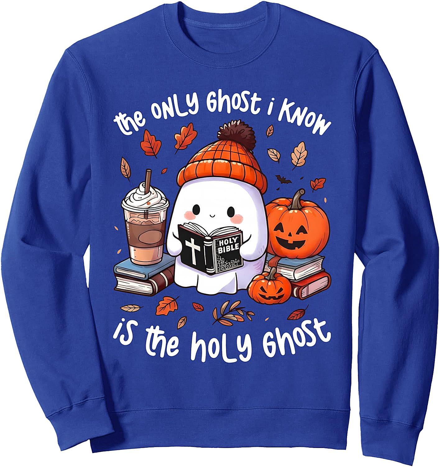 Holy Ghost Halloween Christian Fall Sweatshirt