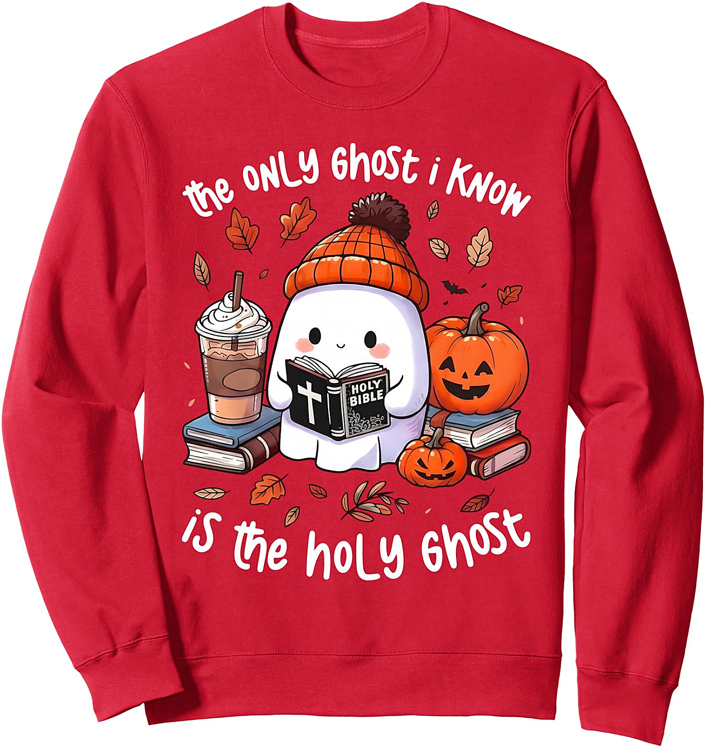Holy Ghost Halloween Christian Fall Sweatshirt
