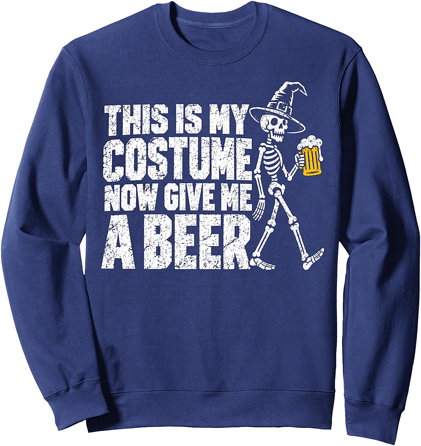 Halloween Costume Beer Funny Tee Sweatshirt Skeleton