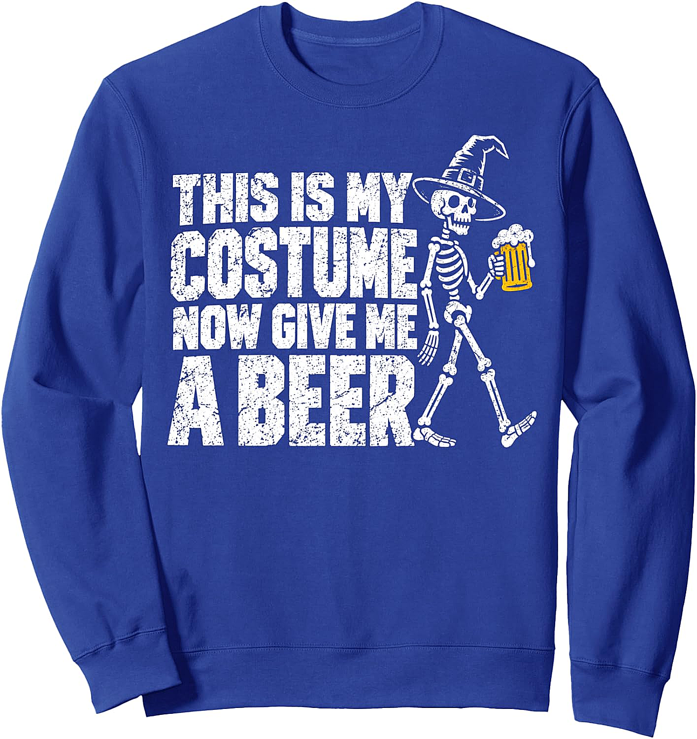 Halloween Costume Beer Funny Tee Sweatshirt Skeleton