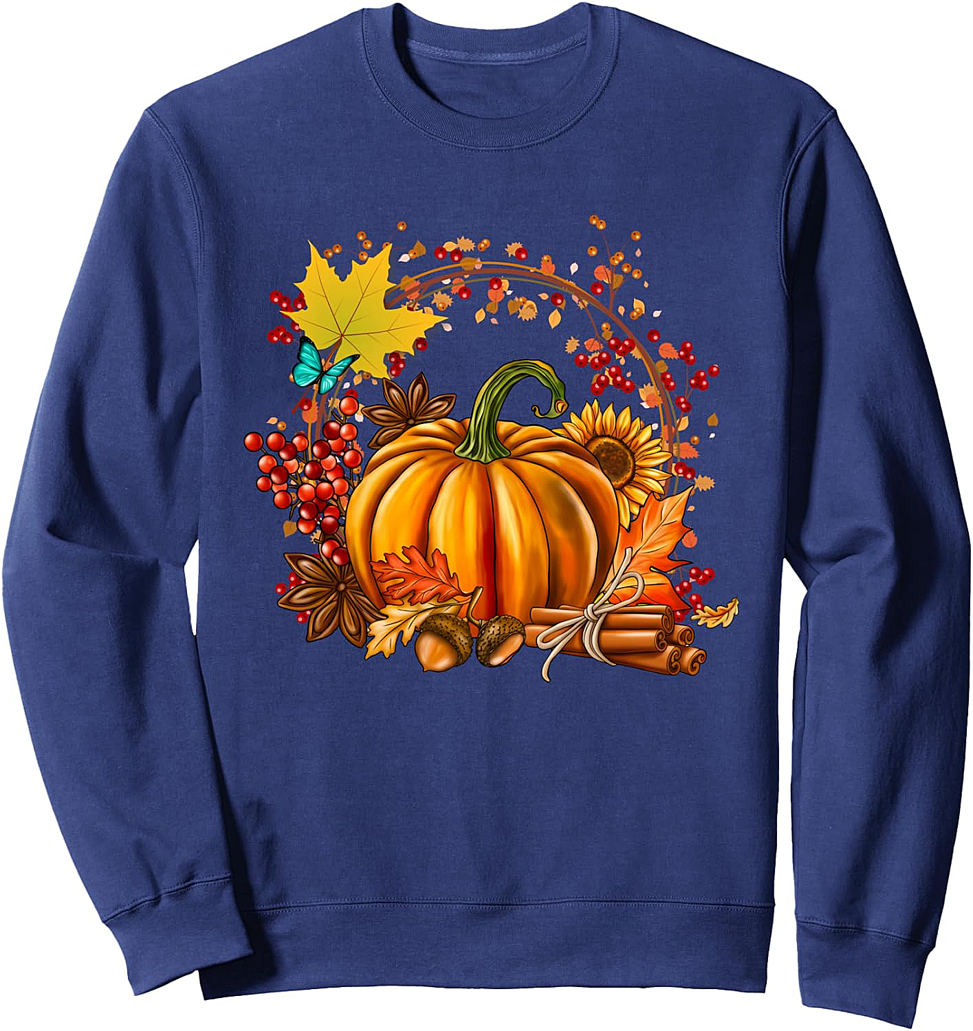 Vintage Pumpkin Cottagecore Thanksgiving Sweatshirt