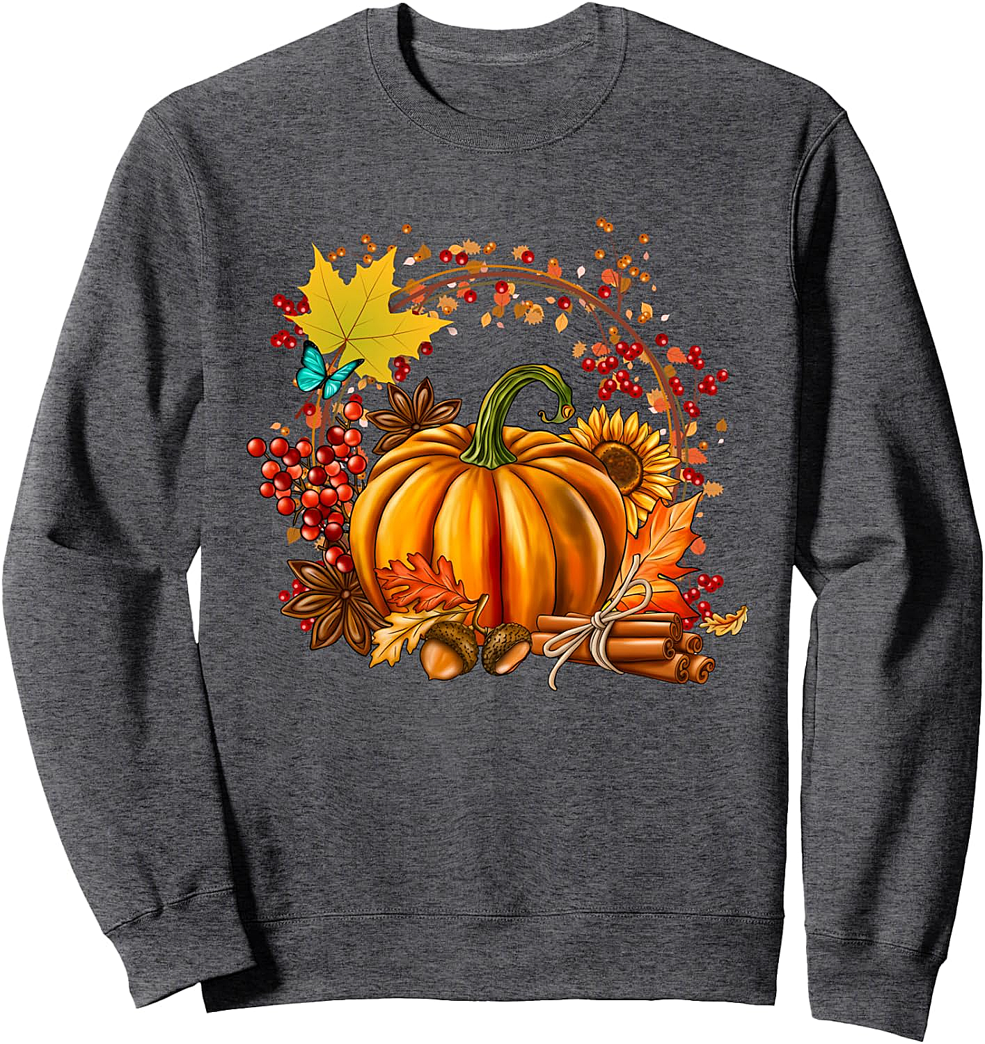 Vintage Pumpkin Cottagecore Thanksgiving Sweatshirt