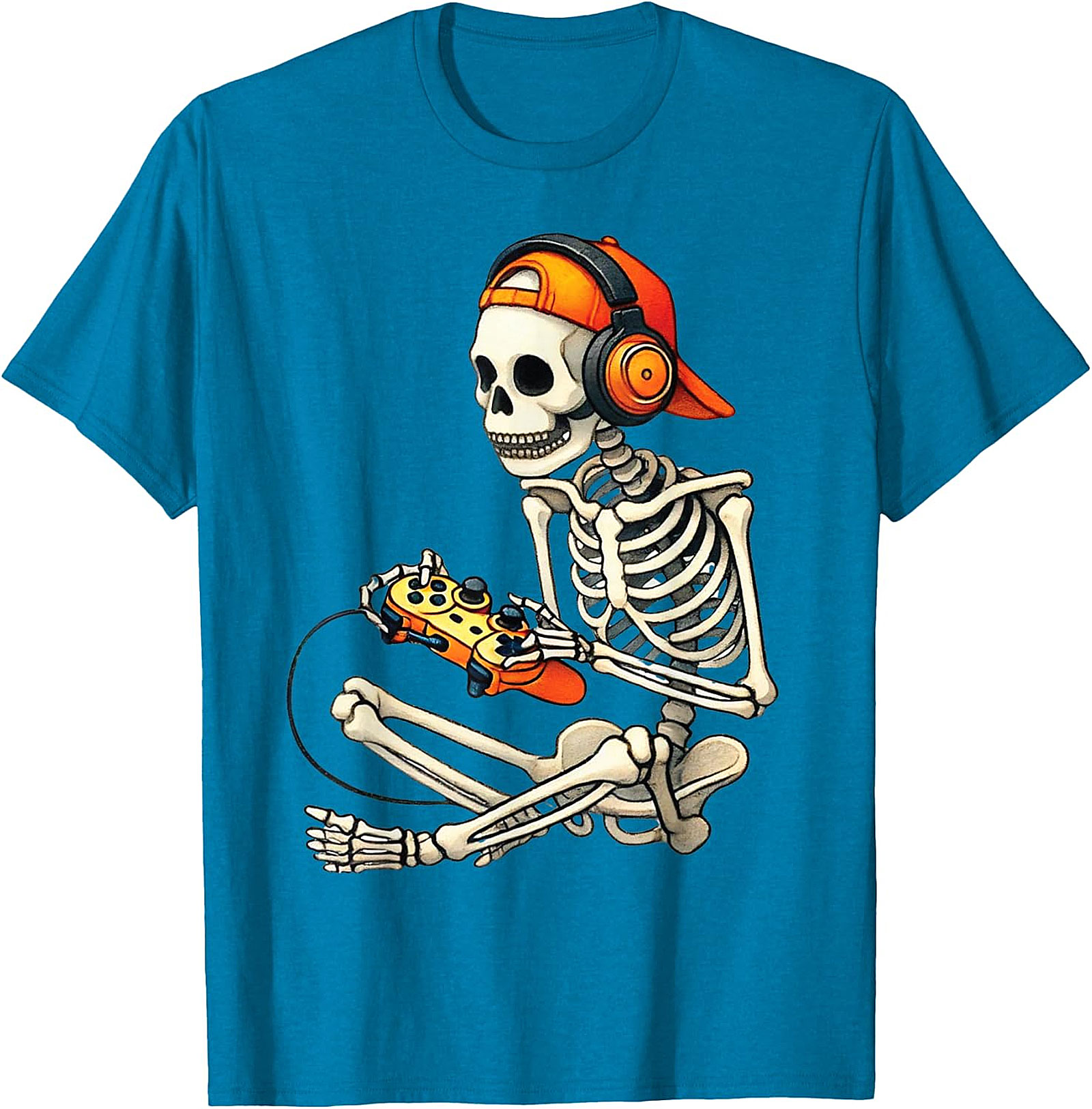 Gamer Skeleton T-Shirt | Unique Gaming Apparel