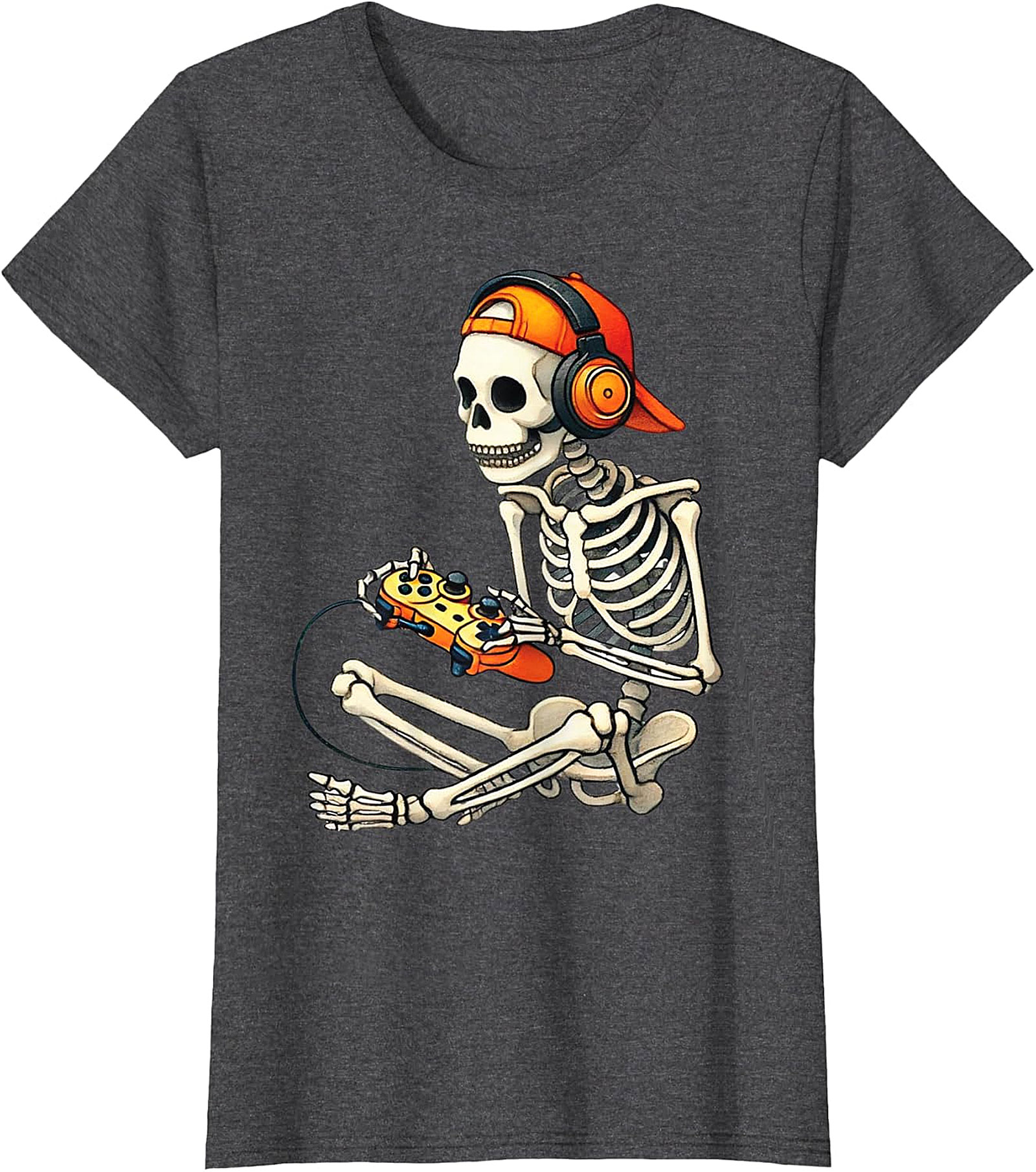 Gamer Skeleton T-Shirt | Unique Gaming Apparel