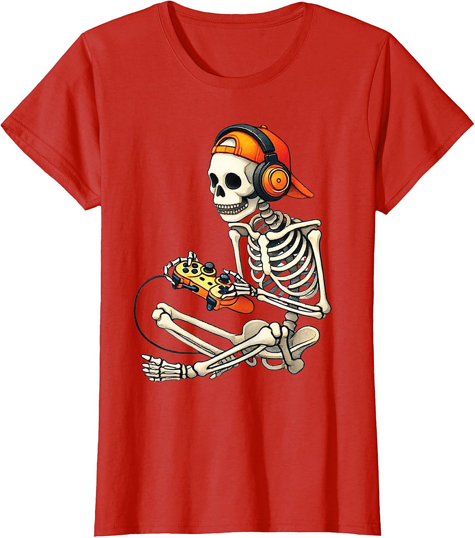 Gamer Skeleton T-Shirt | Unique Gaming Apparel