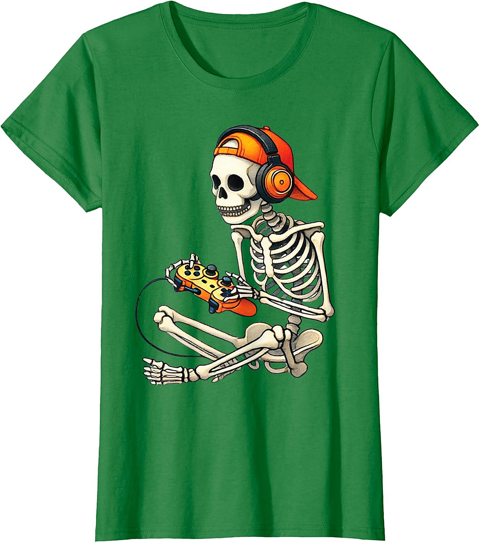 Gamer Skeleton T-Shirt | Unique Gaming Apparel