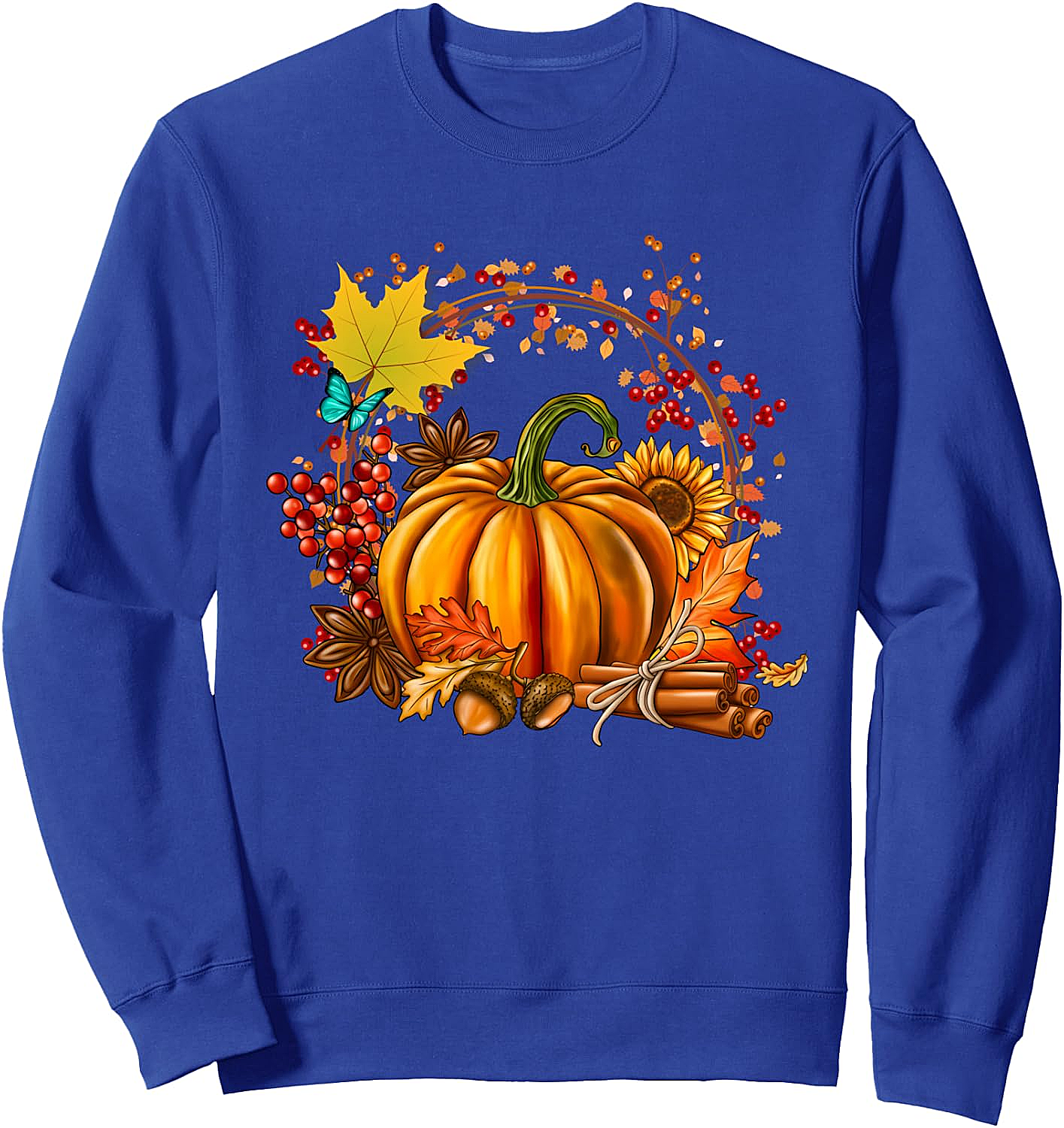 Vintage Pumpkin Cottagecore Thanksgiving Sweatshirt
