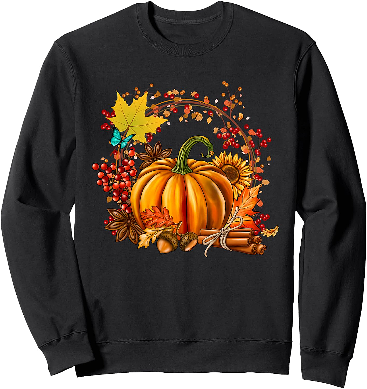 Vintage Pumpkin Cottagecore Thanksgiving Sweatshirt
