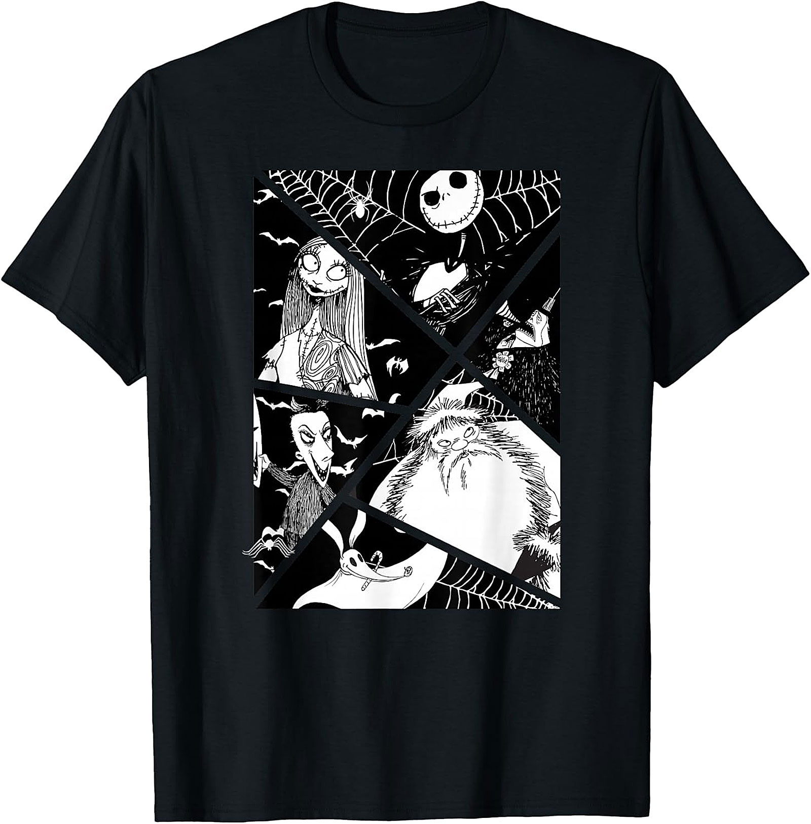Nightmare Before Christmas Panel T-Shirt | Jack & Sally
