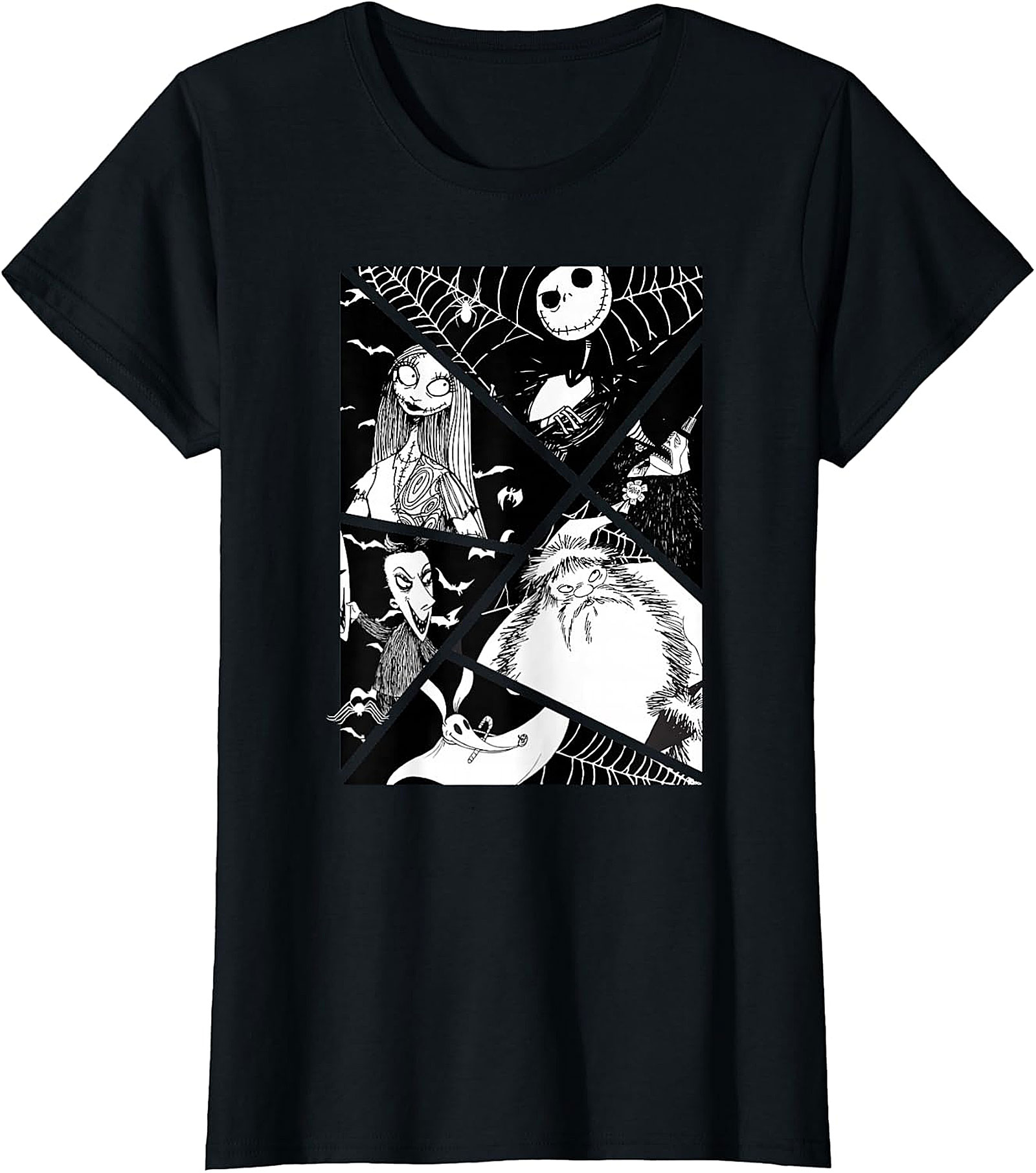 Nightmare Before Christmas Panel T-Shirt | Jack & Sally