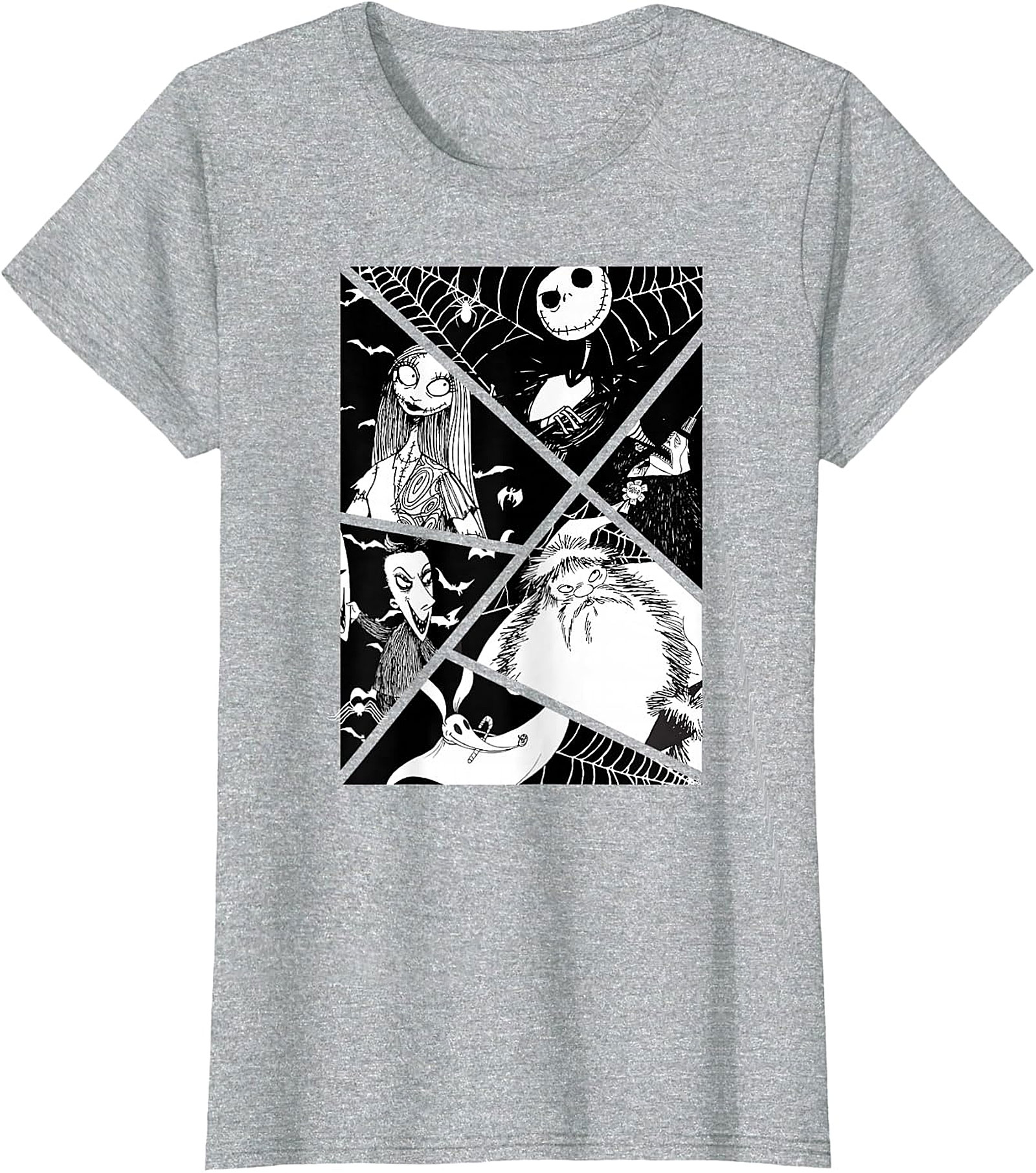 Nightmare Before Christmas Panel T-Shirt | Jack & Sally
