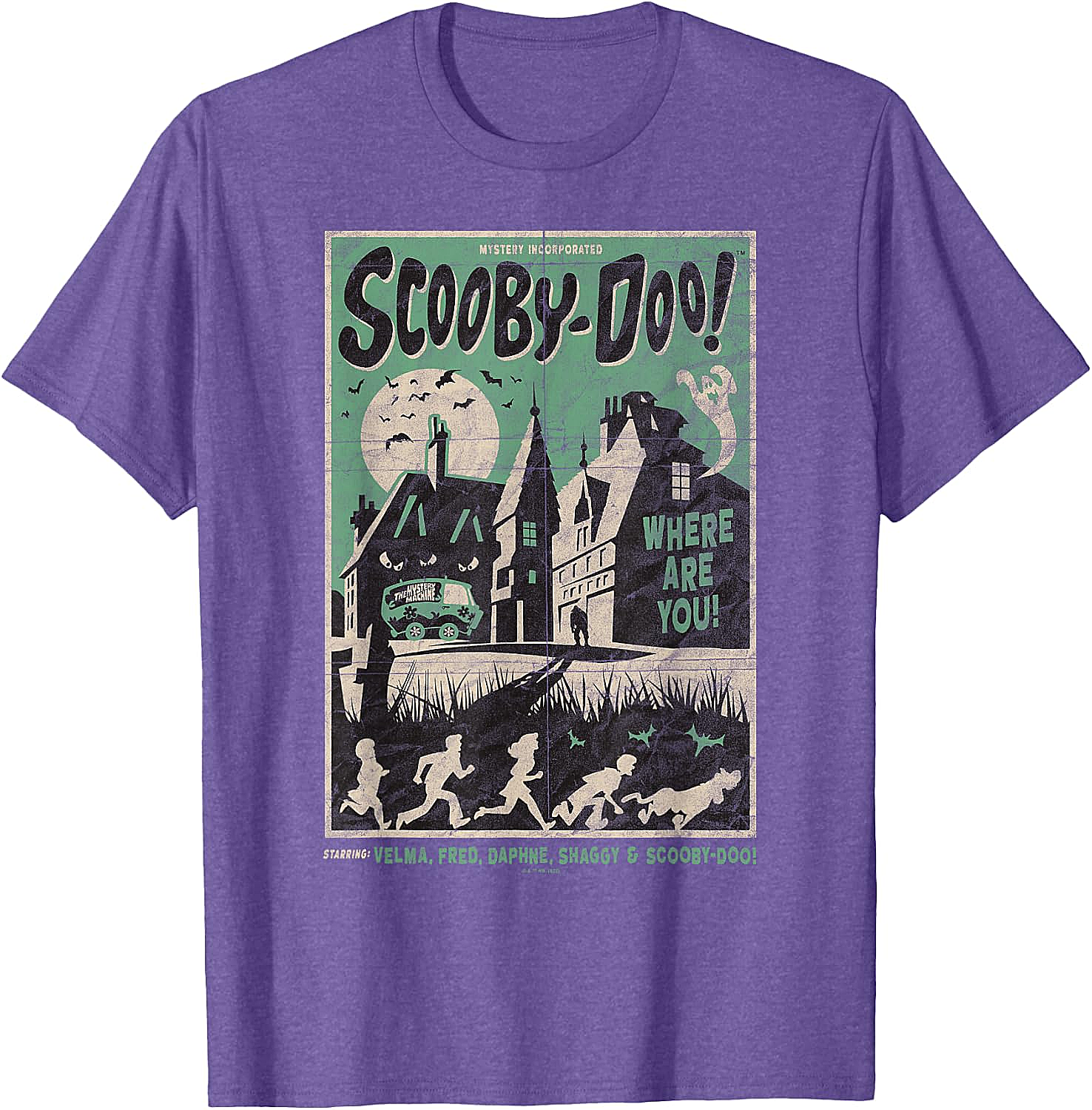 Scooby-Doo Mystery Inc. Poster T-Shirt Retro Graphic Tee