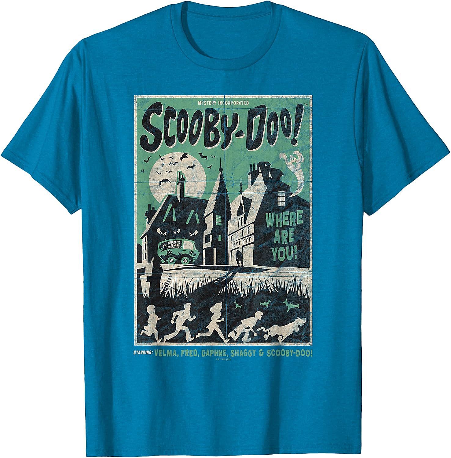 Scooby-Doo Mystery Inc. Poster T-Shirt Retro Graphic Tee