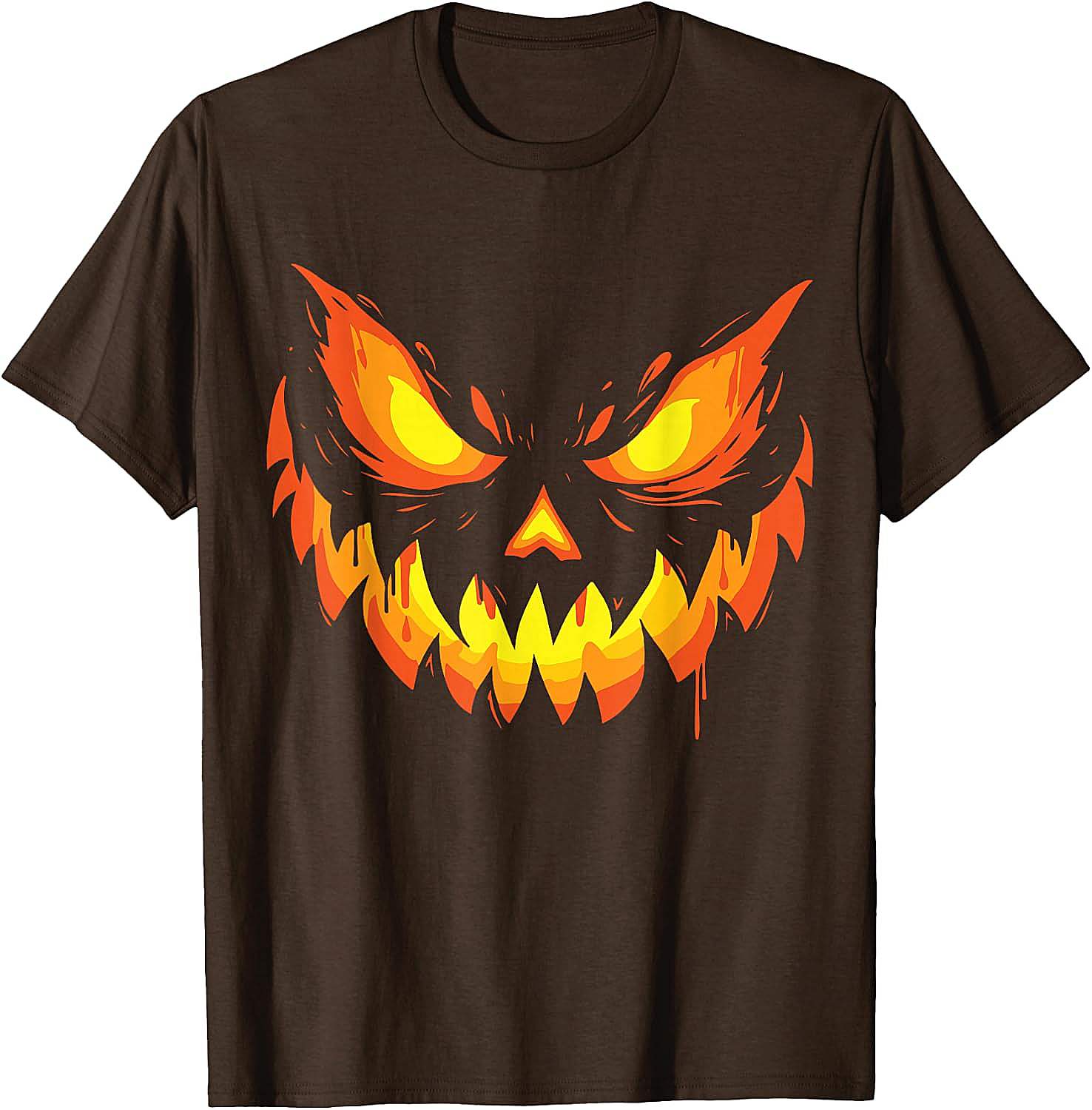  Scary Jack O' Lantern Halloween T-Shirt Men's & Boys' Tee
