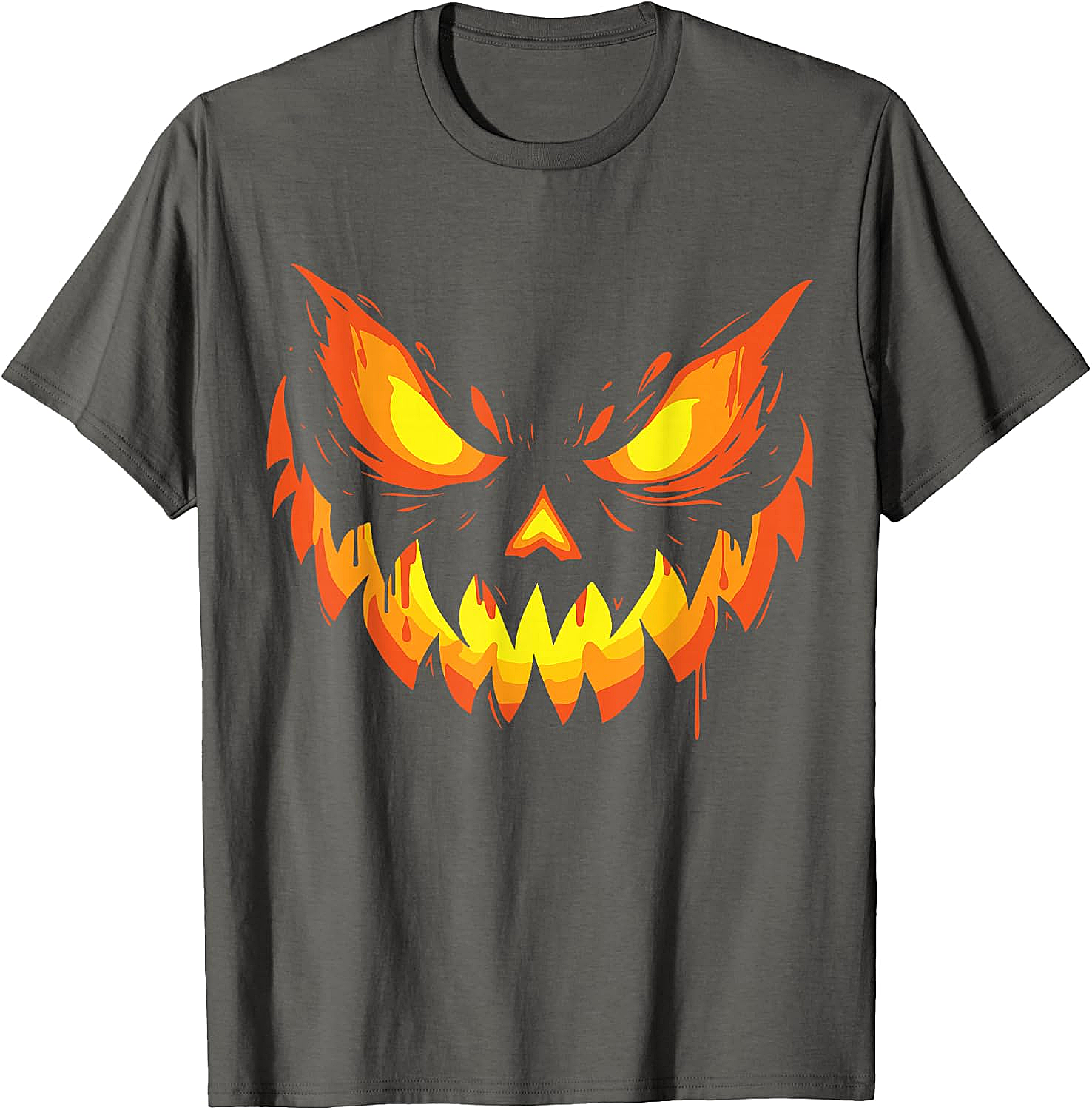  Scary Jack O' Lantern Halloween T-Shirt Men's & Boys' Tee