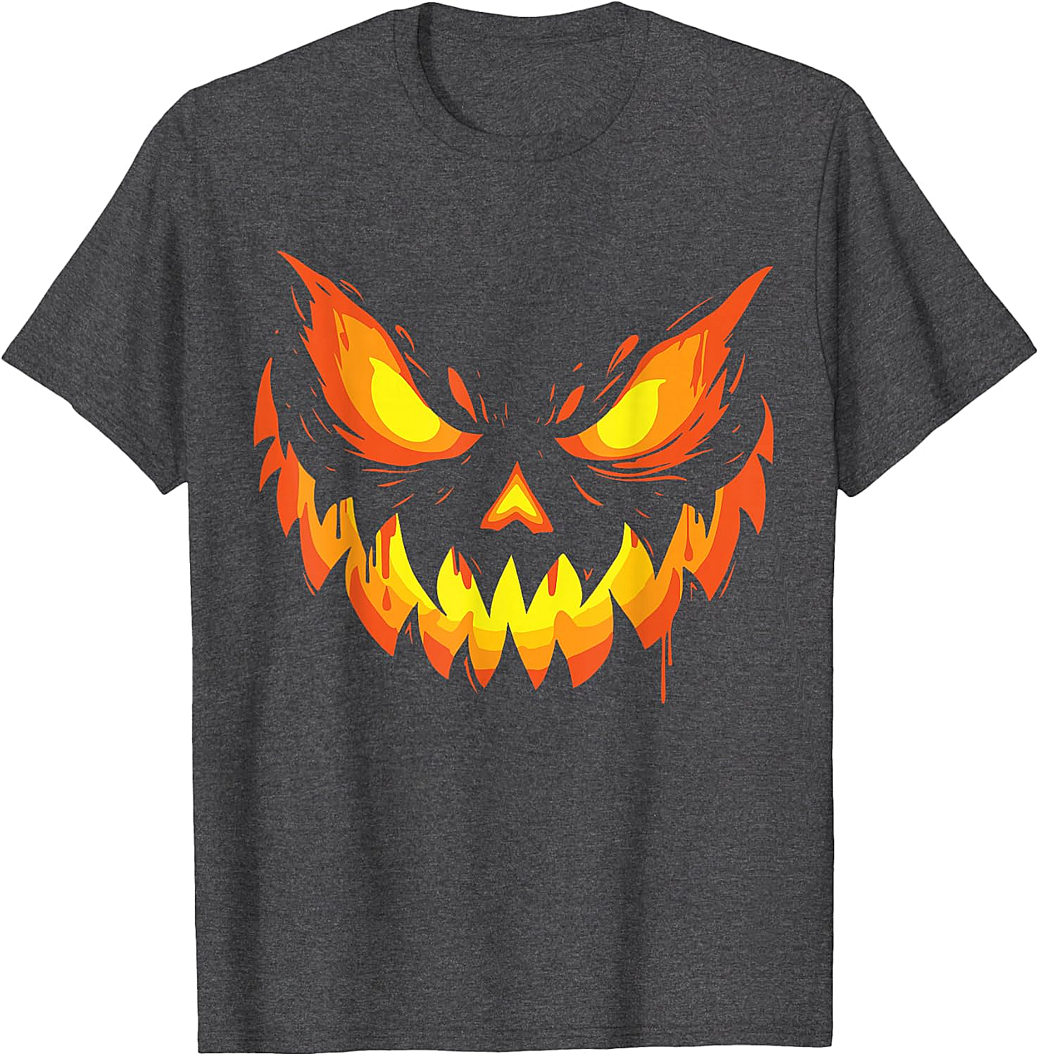  Scary Jack O' Lantern Halloween T-Shirt Men's & Boys' Tee