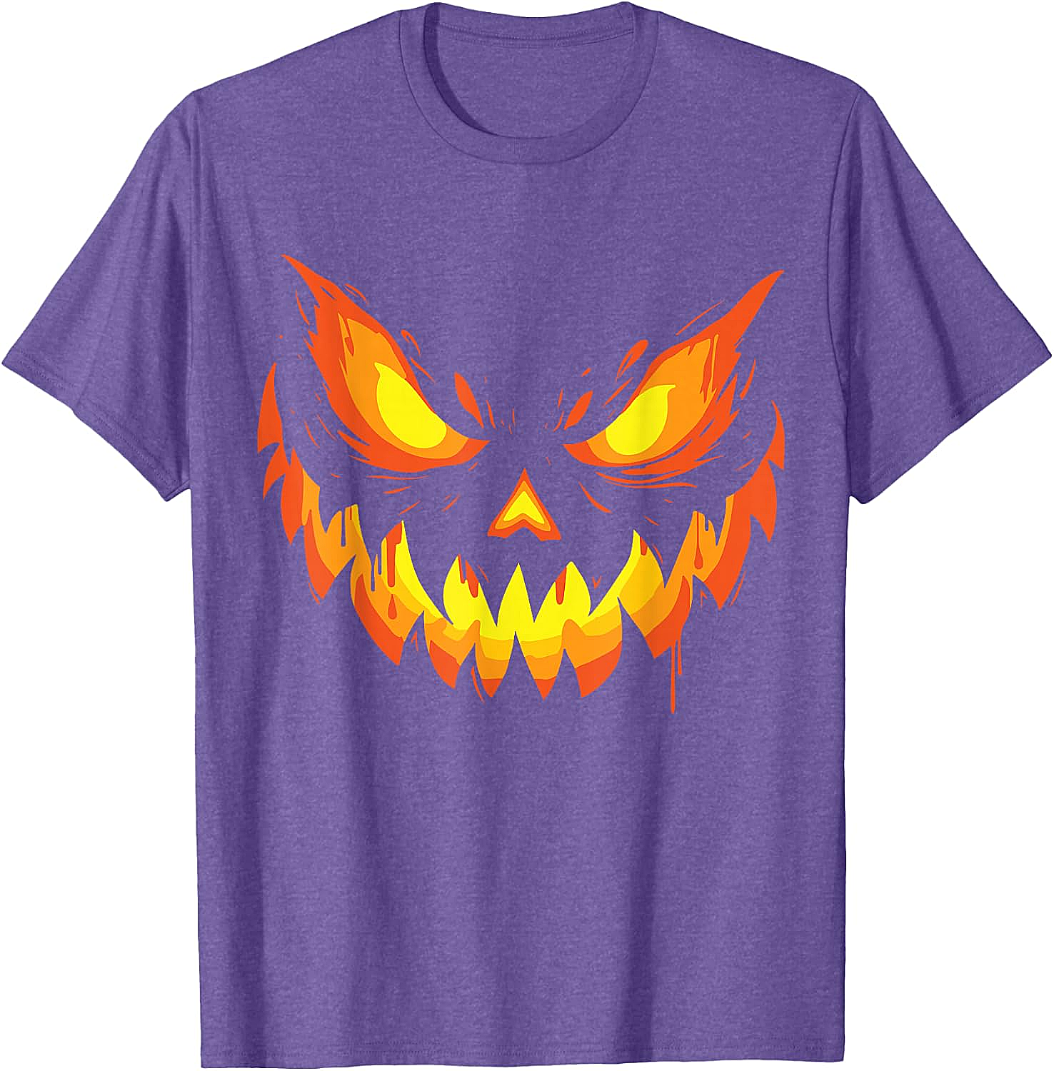  Scary Jack O' Lantern Halloween T-Shirt Men's & Boys' Tee