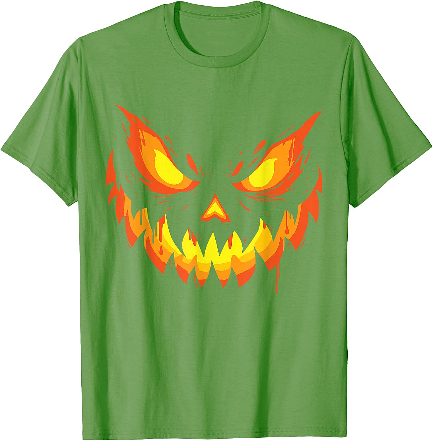  Scary Jack O' Lantern Halloween T-Shirt Men's & Boys' Tee