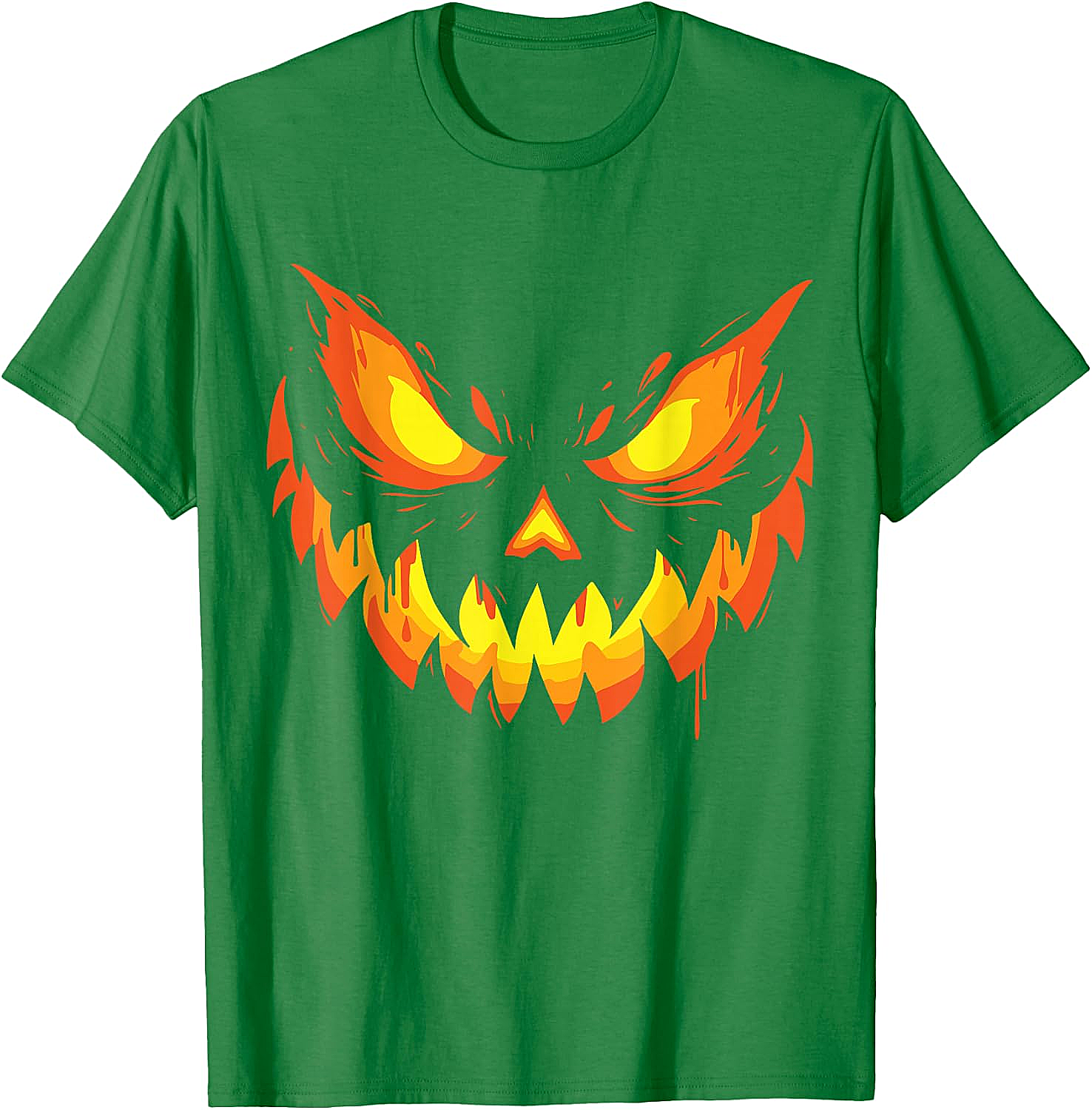  Scary Jack O' Lantern Halloween T-Shirt Men's & Boys' Tee