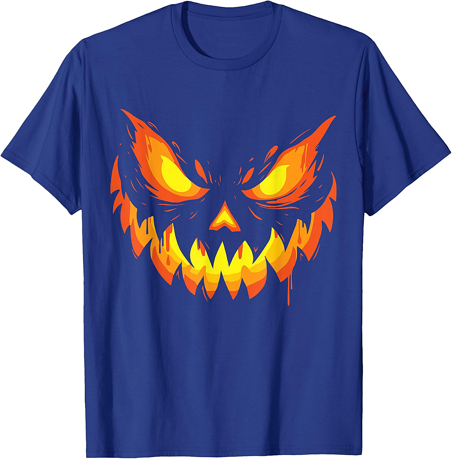  Scary Jack O' Lantern Halloween T-Shirt Men's & Boys' Tee