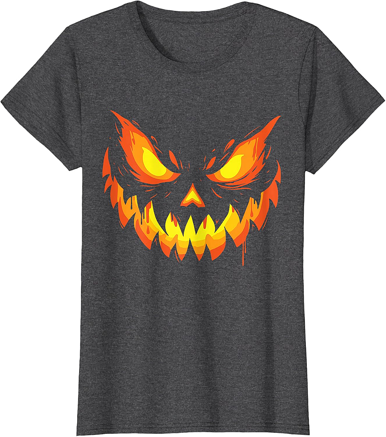  Scary Jack O' Lantern Halloween T-Shirt Men's & Boys' Tee