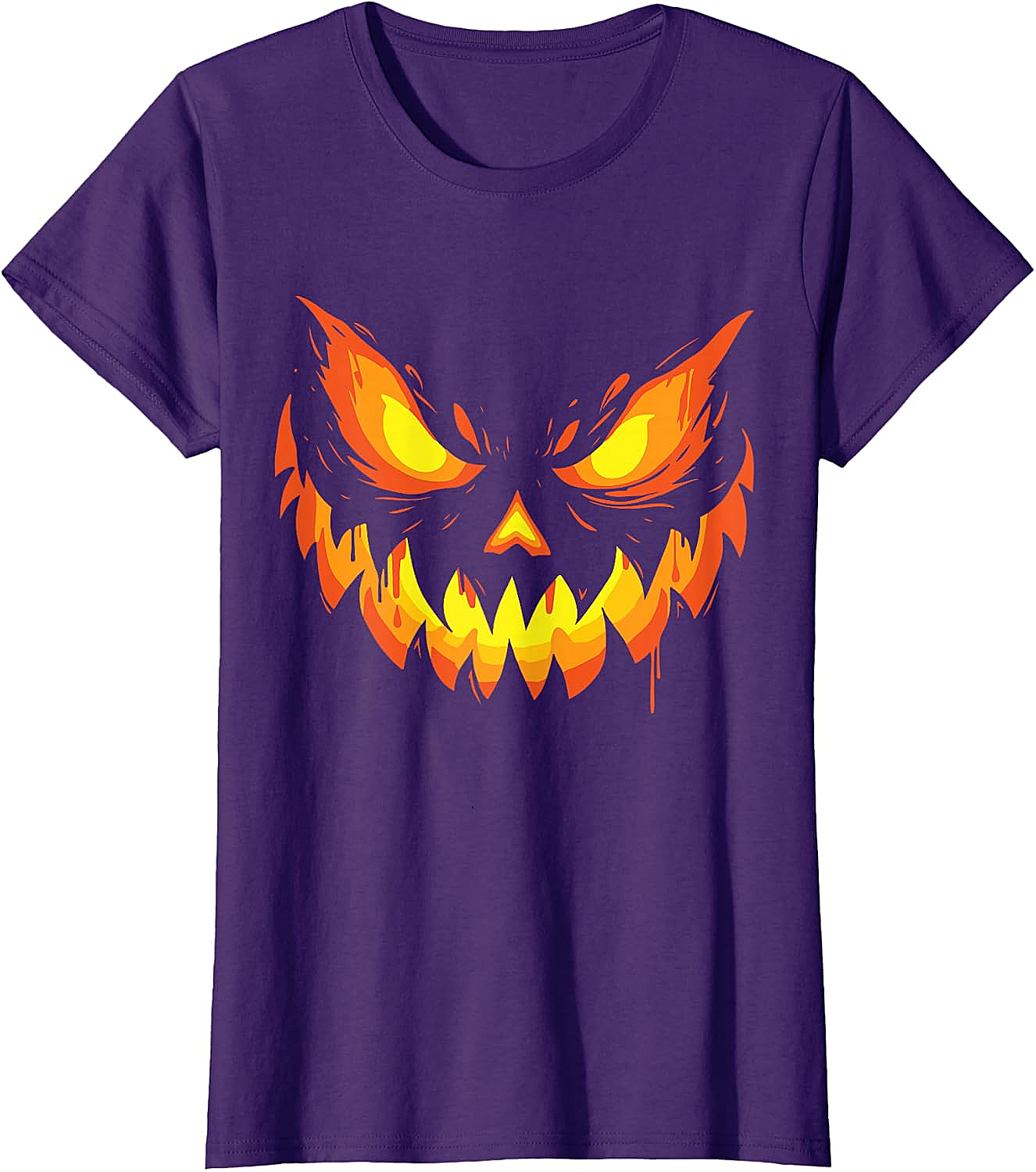  Scary Jack O' Lantern Halloween T-Shirt Men's & Boys' Tee