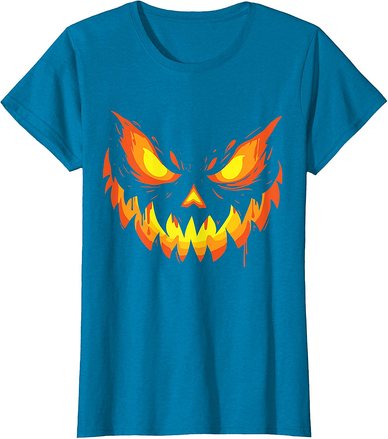  Scary Jack O' Lantern Halloween T-Shirt Men's & Boys' Tee