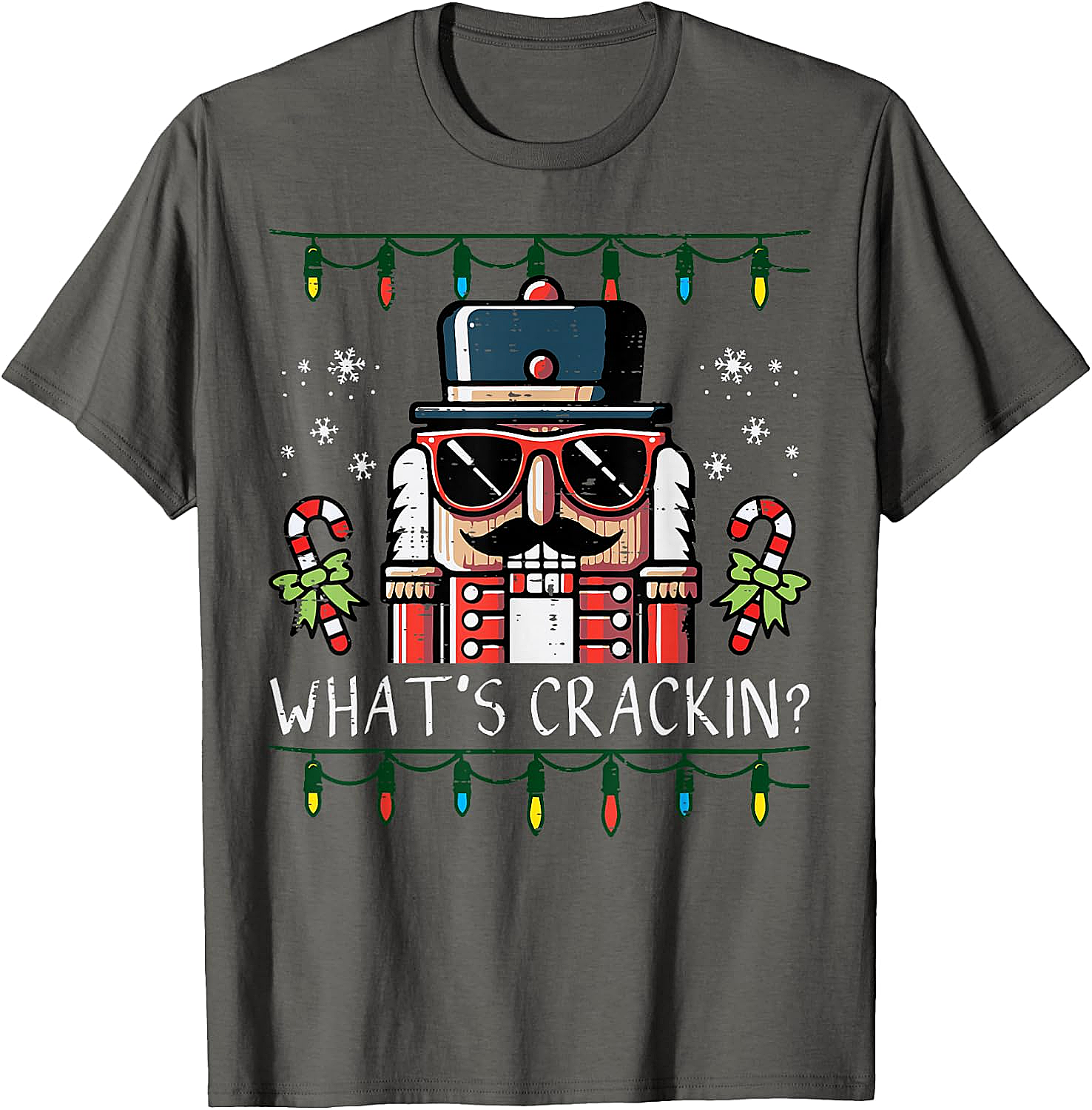 Funny Nutcracker "What's Crackin" Christmas T-Shirt