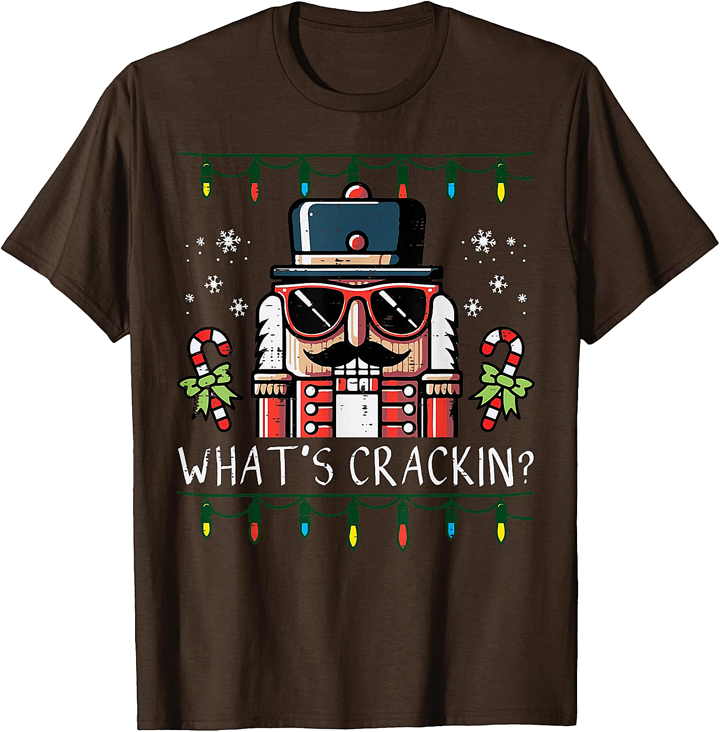 Funny Nutcracker "What's Crackin" Christmas T-Shirt