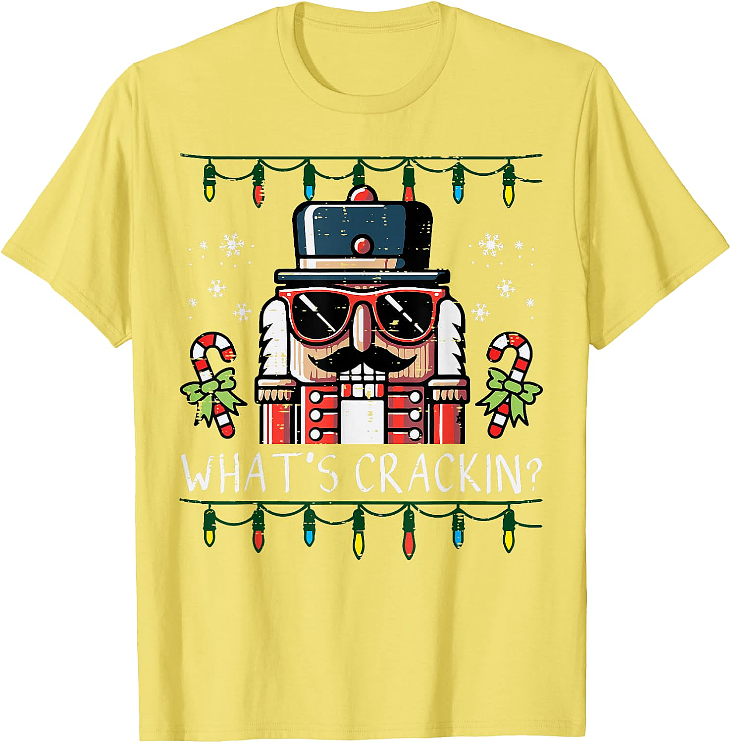 Funny Nutcracker "What's Crackin" Christmas T-Shirt