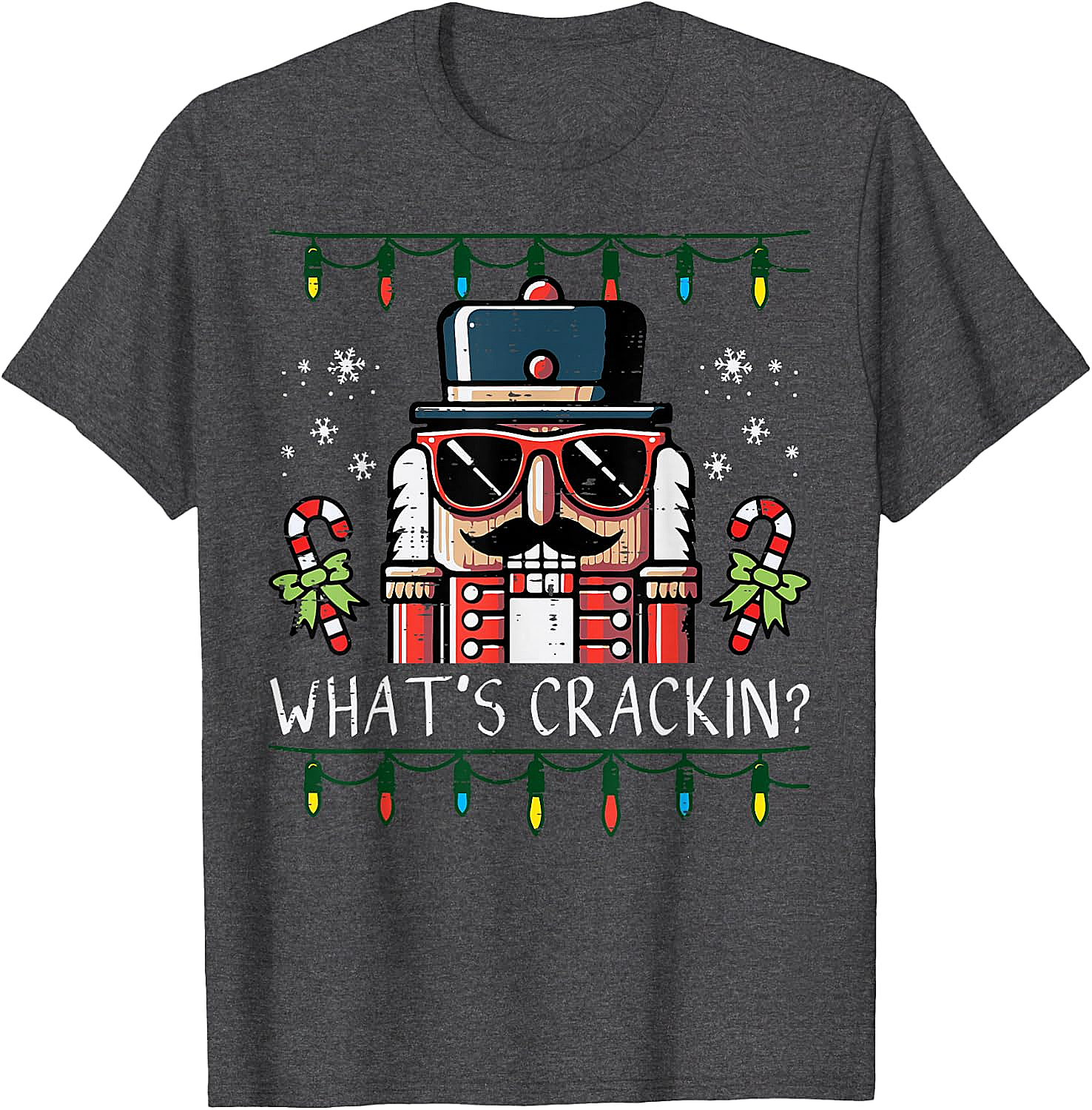 Funny Nutcracker "What's Crackin" Christmas T-Shirt
