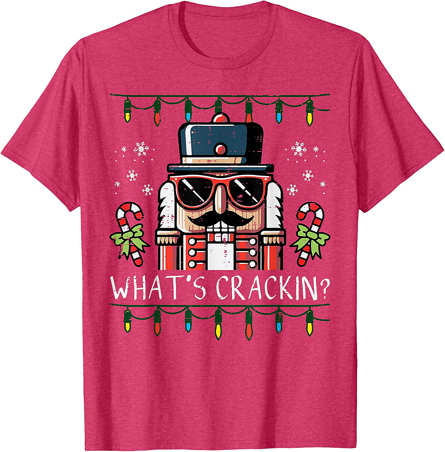 Funny Nutcracker "What's Crackin" Christmas T-Shirt