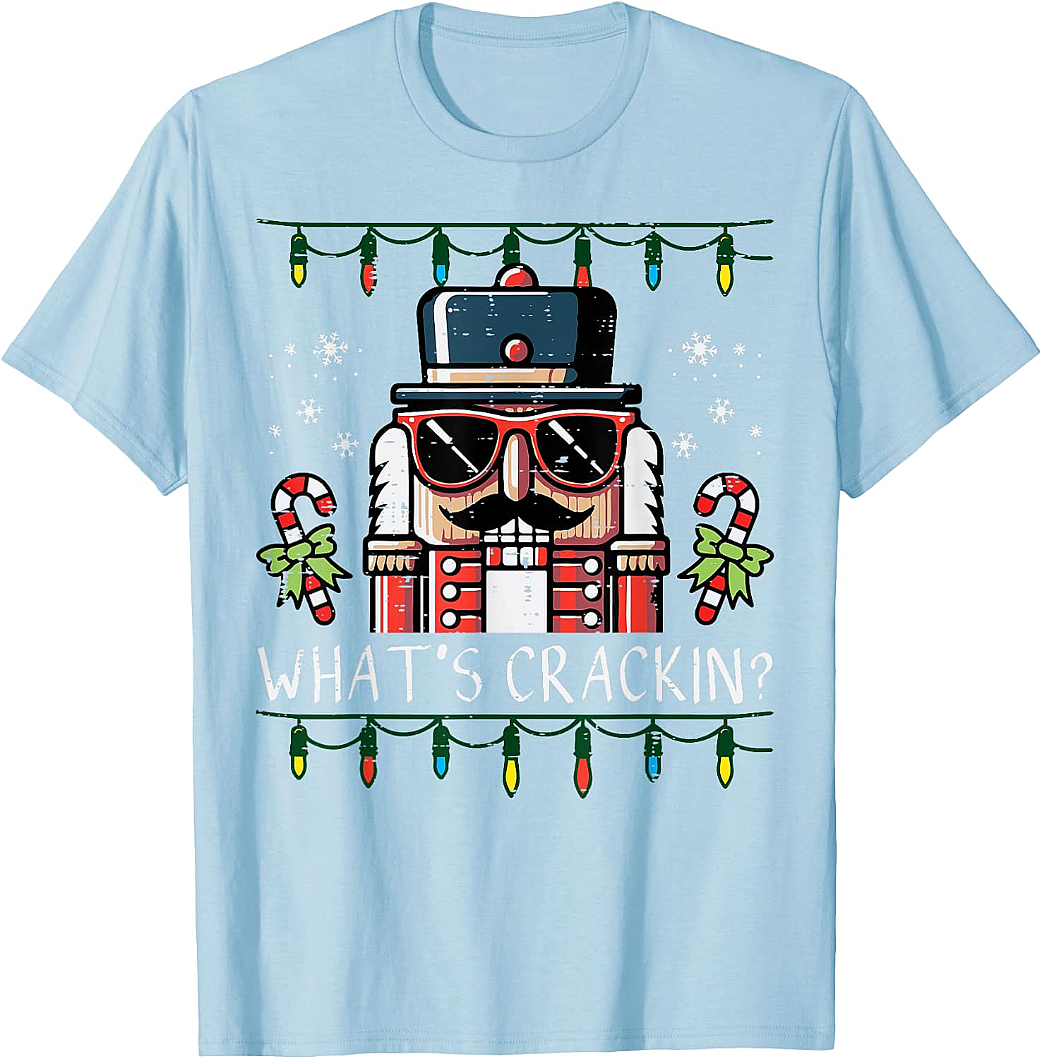 Funny Nutcracker "What's Crackin" Christmas T-Shirt