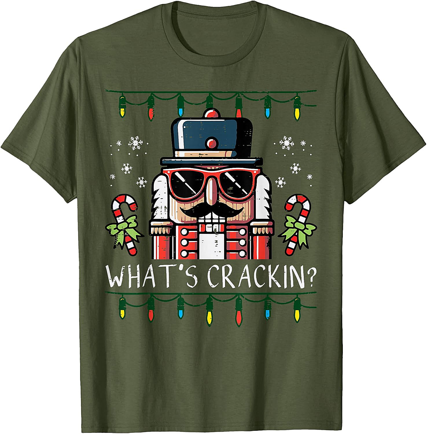 Funny Nutcracker "What's Crackin" Christmas T-Shirt