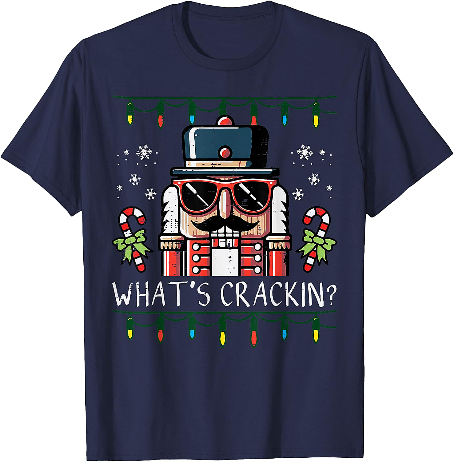 Funny Nutcracker "What's Crackin" Christmas T-Shirt